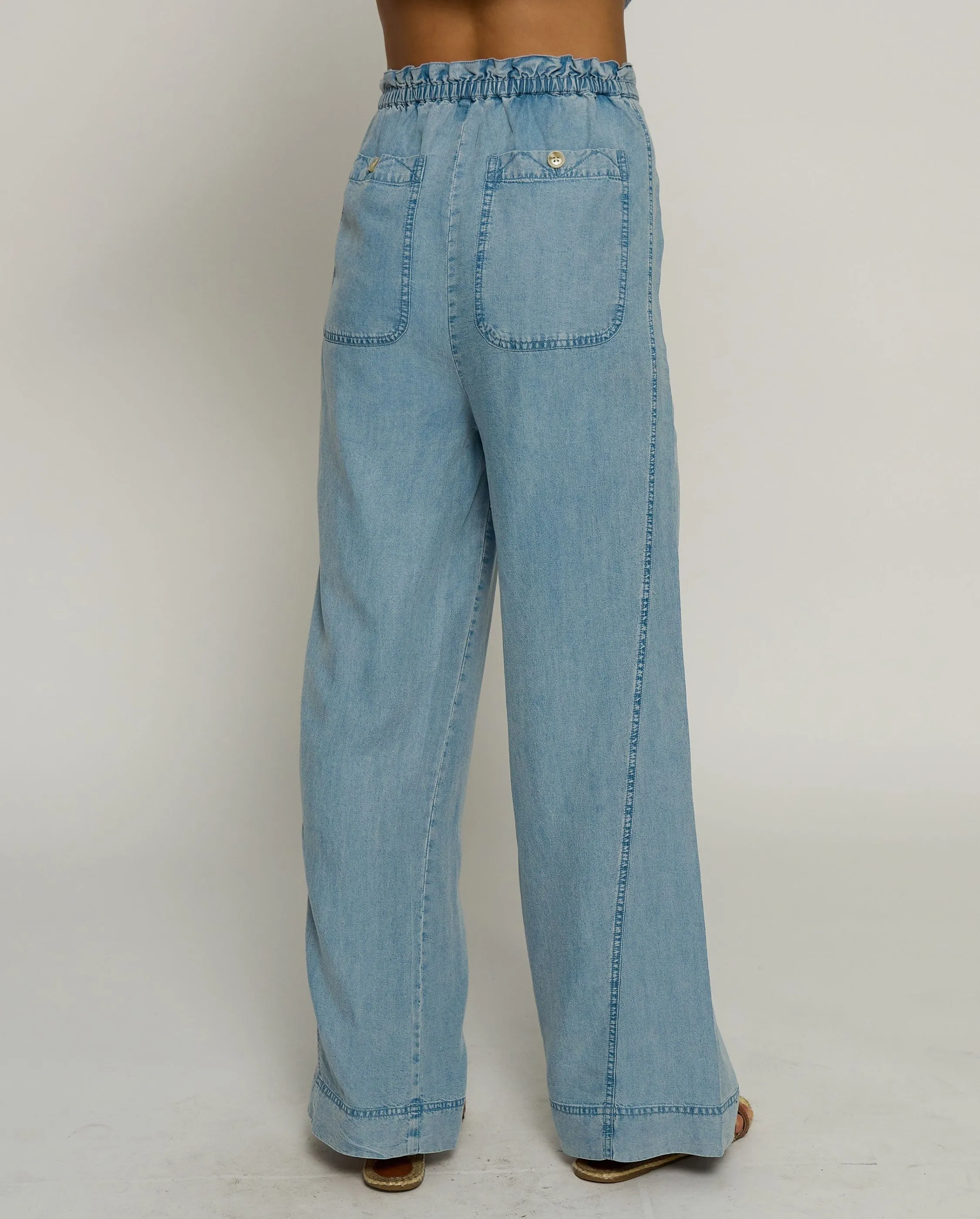 Mid Rise Wide Leg Pant sold by Central Park West product image thumbnail 2