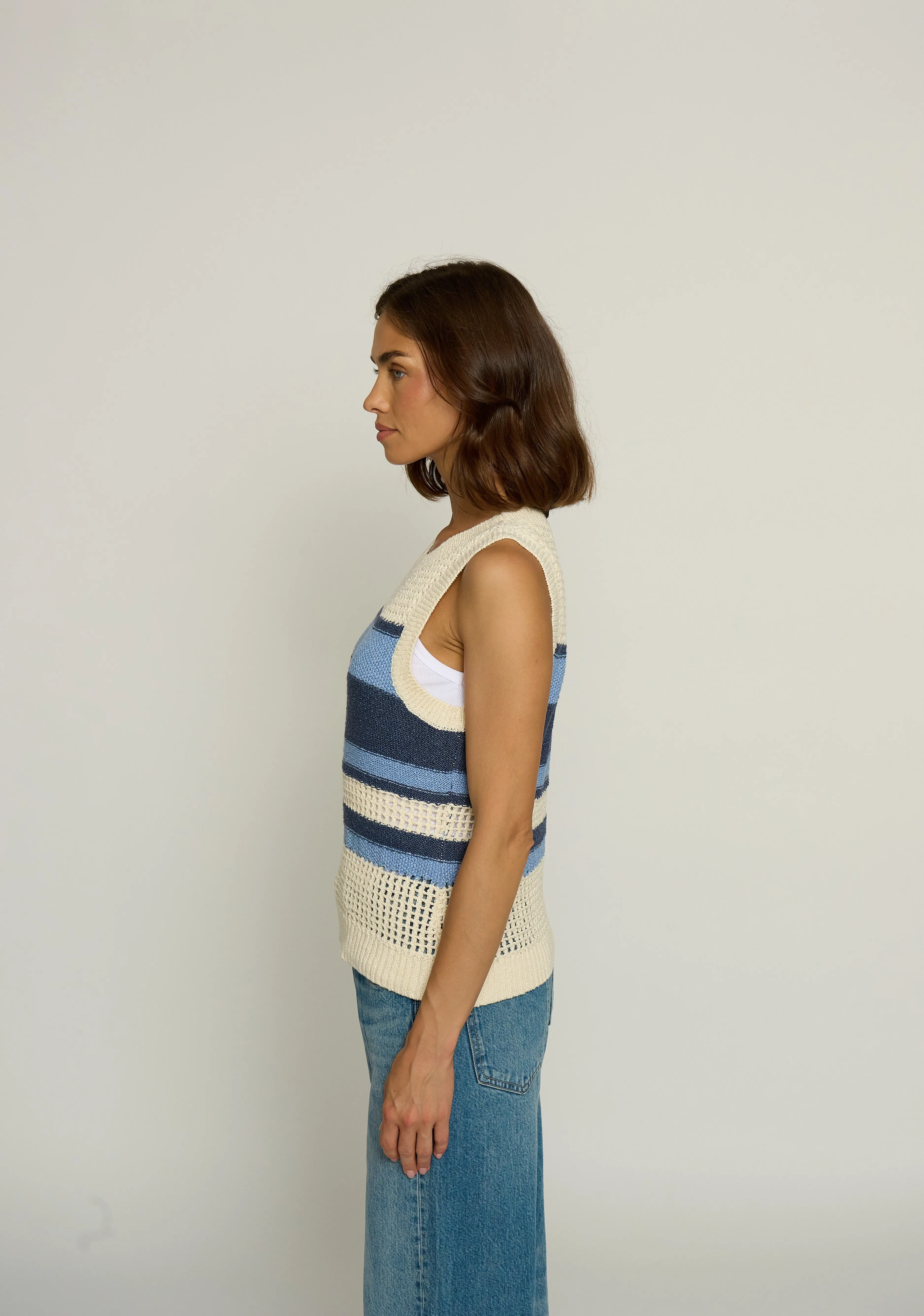Textured Stripe Tank sold by Central Park West product image thumbnail 2