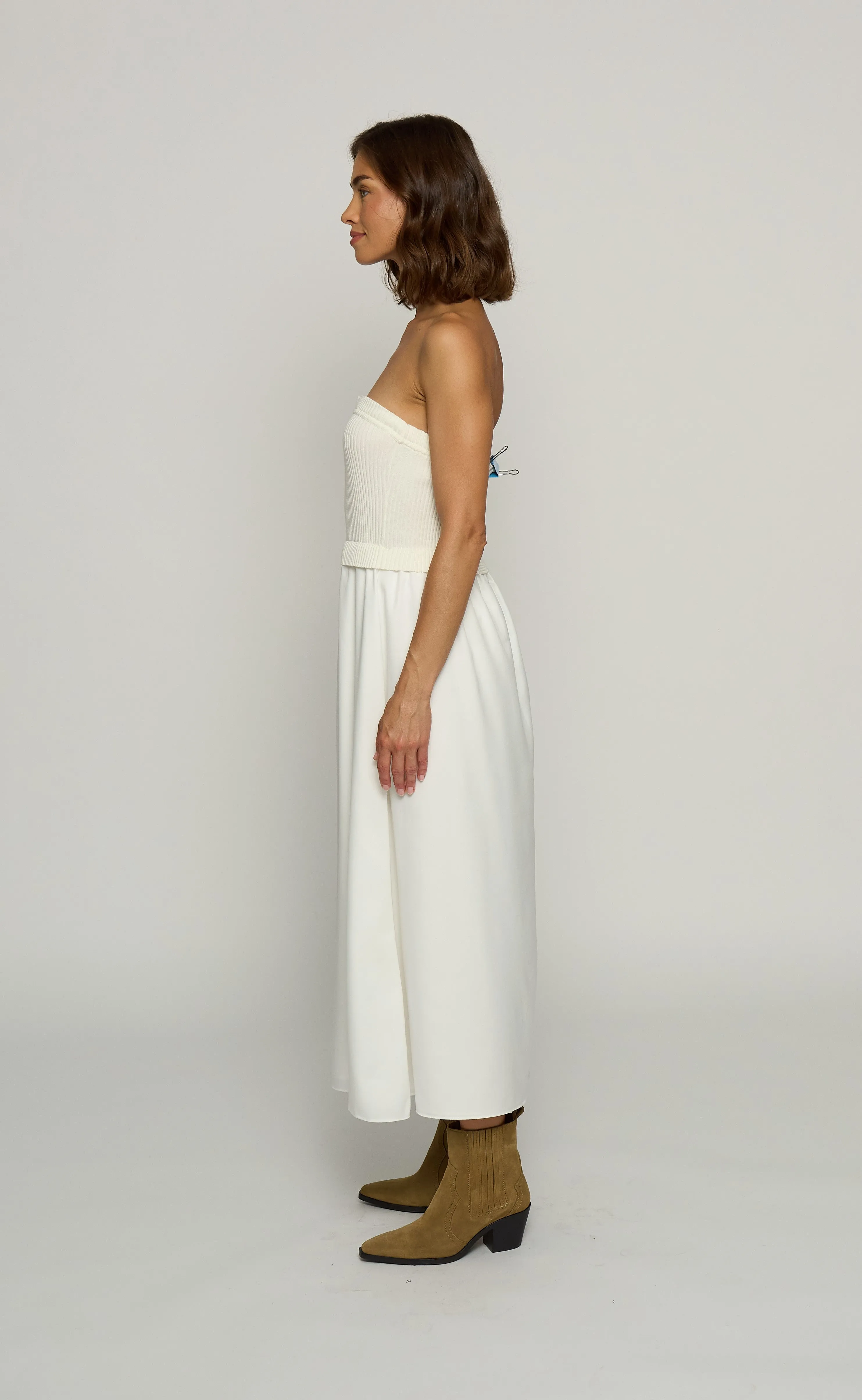 Tube Dress With Woven Skirt sold by Central Park West product image thumbnail 4