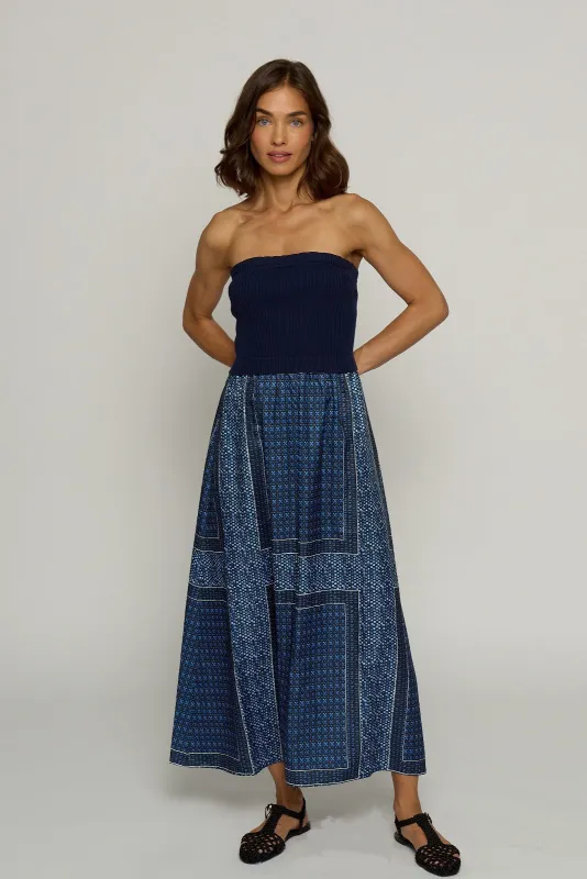 Tube Dress With Woven Skirt sold by Central Park West