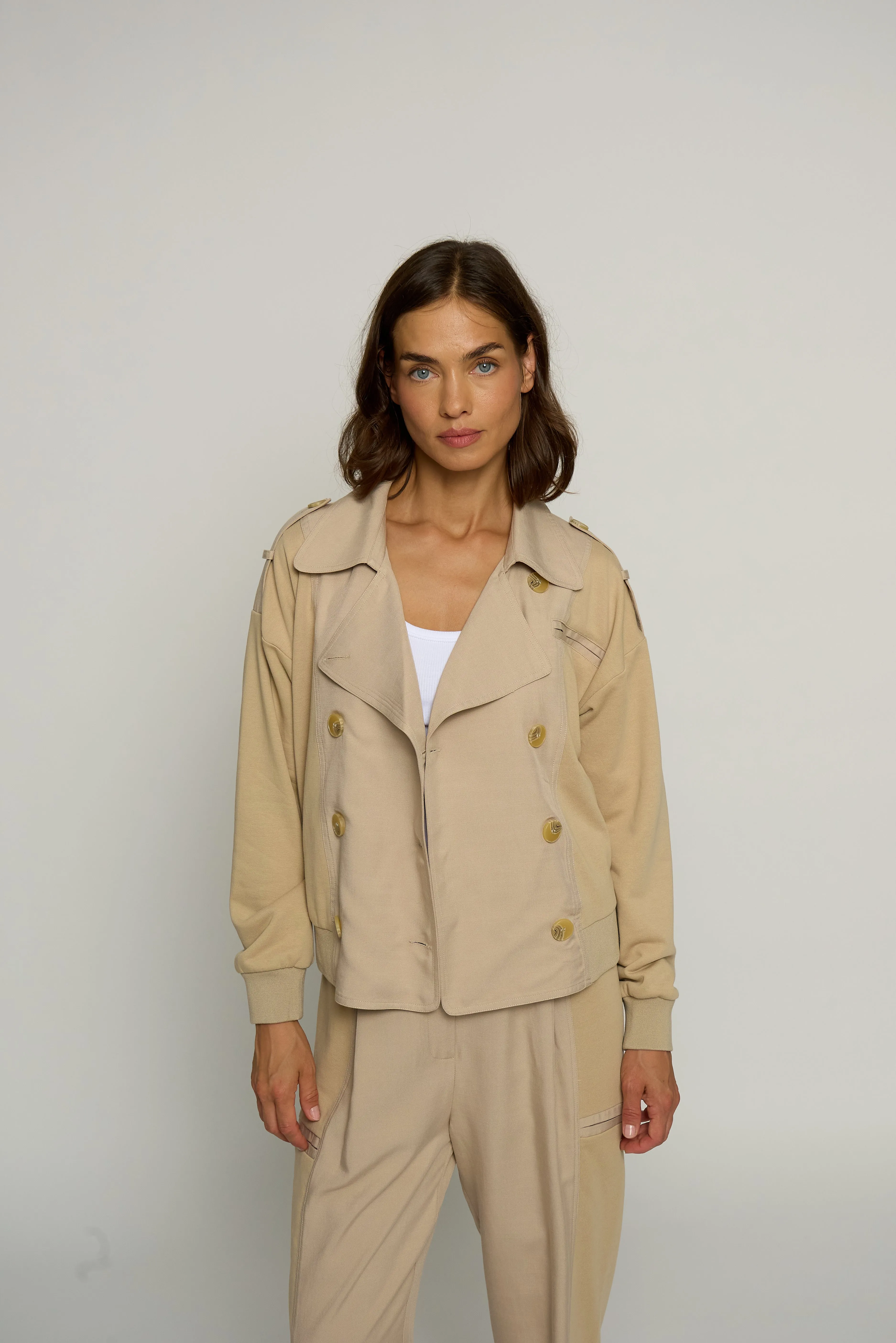 Mixed Media Trench Bomber sold by Central Park West product image thumbnail 4