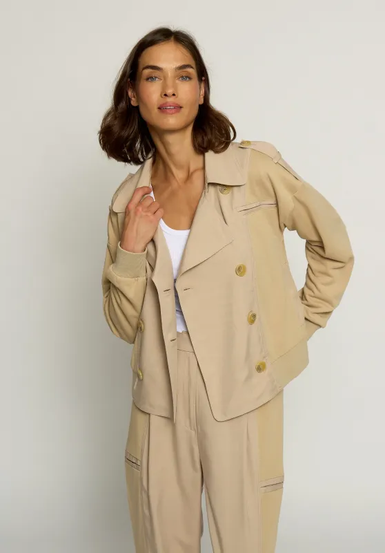 Mixed Media Trench Bomber sold by Central Park West