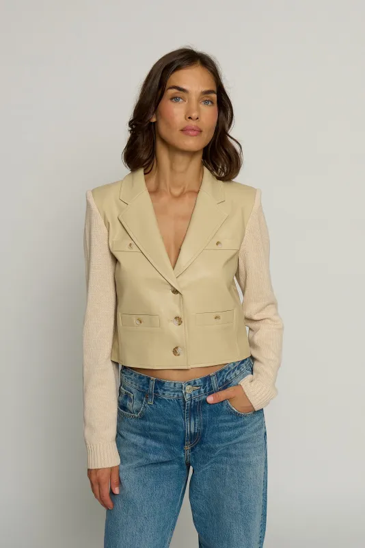 Vegan X Sweater Bomber sold by Central Park West