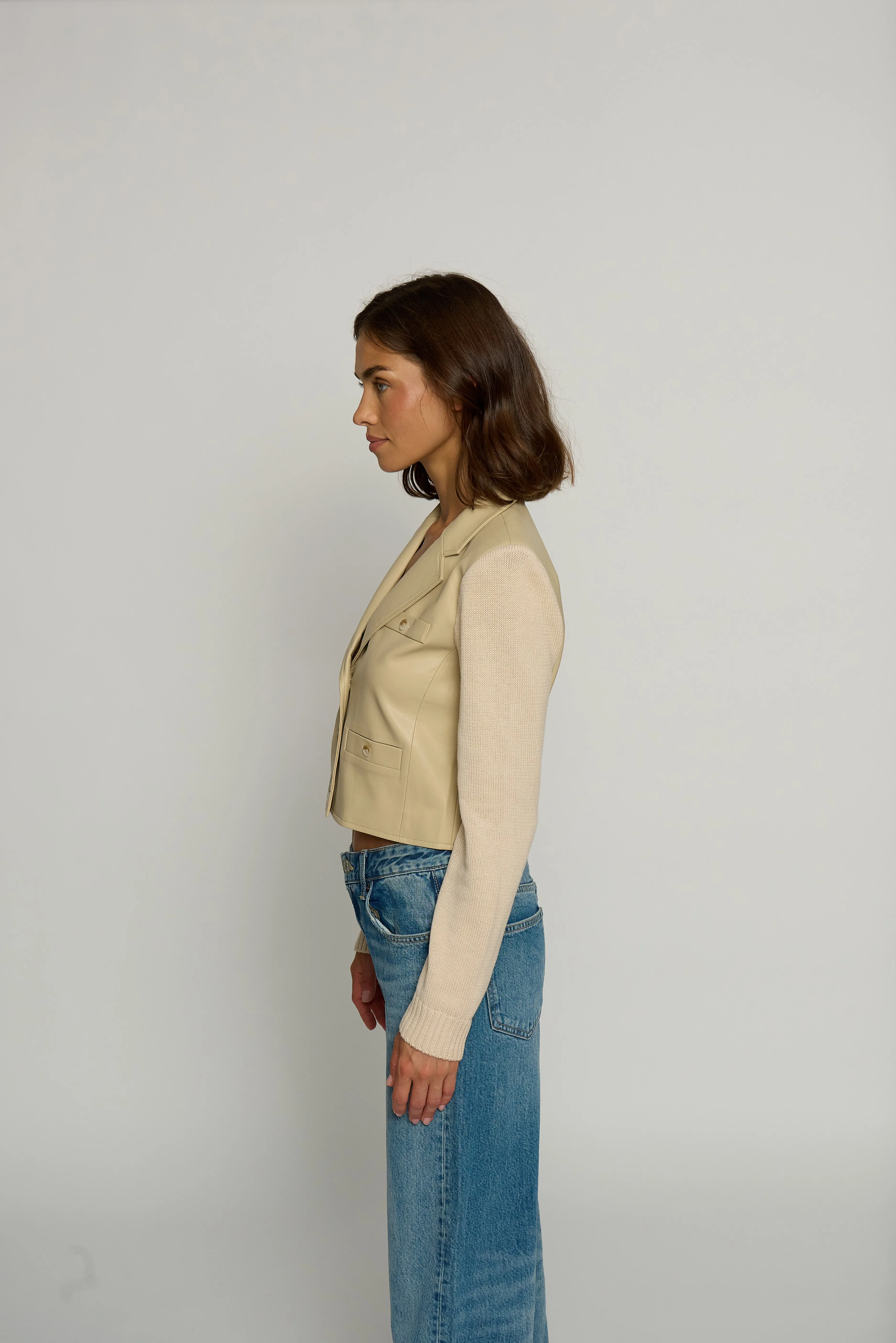 Vegan X Sweater Bomber sold by Central Park West product image thumbnail 2