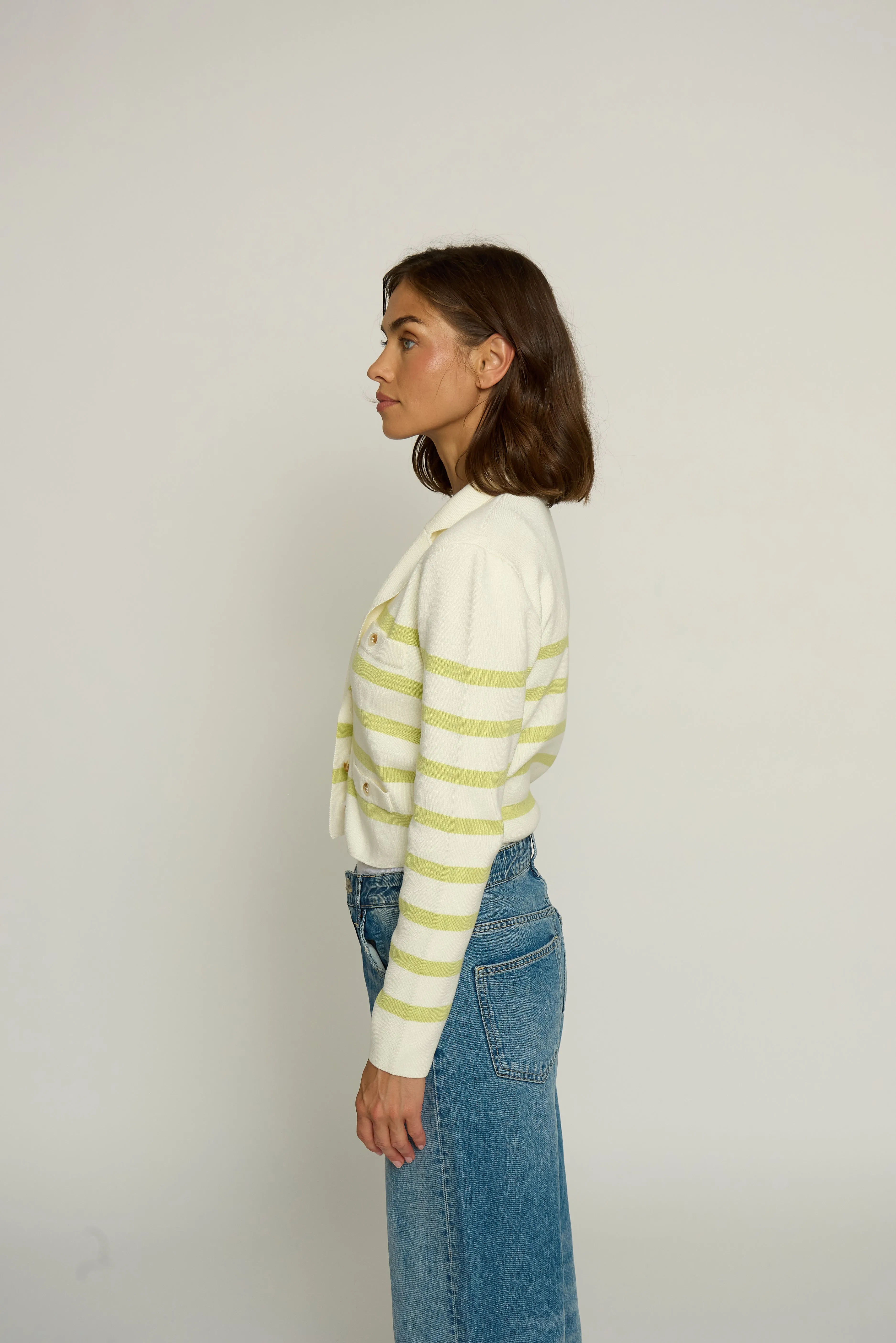 Stripe Knit Blazer sold by Central Park West product image thumbnail 3