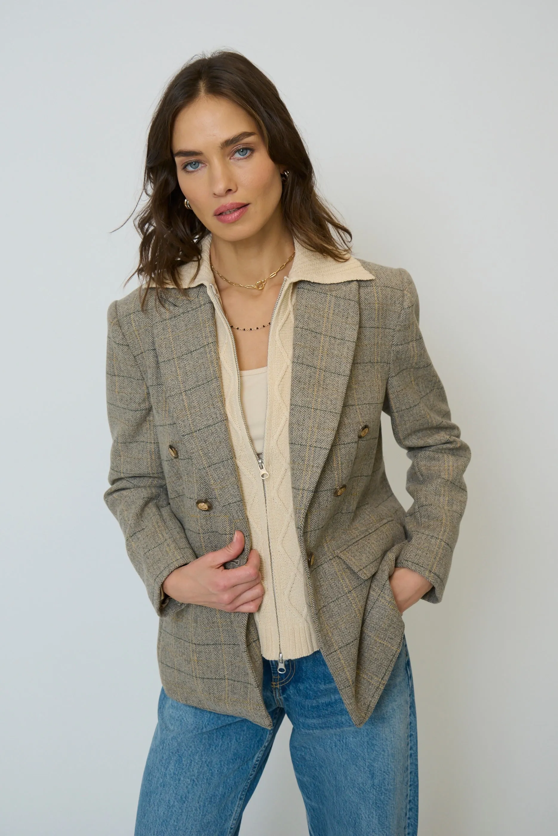 Billie Cable Insert Jacket sold by Central Park West