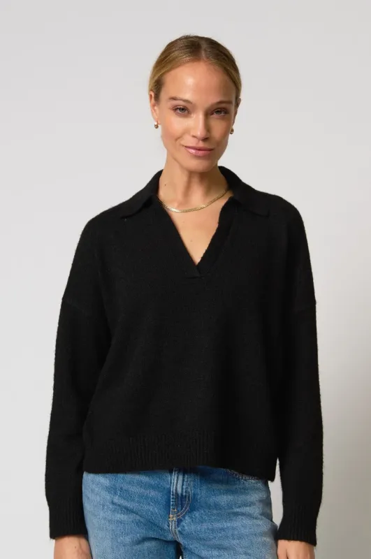 Robbie V-Neck Polo sold by Central Park West