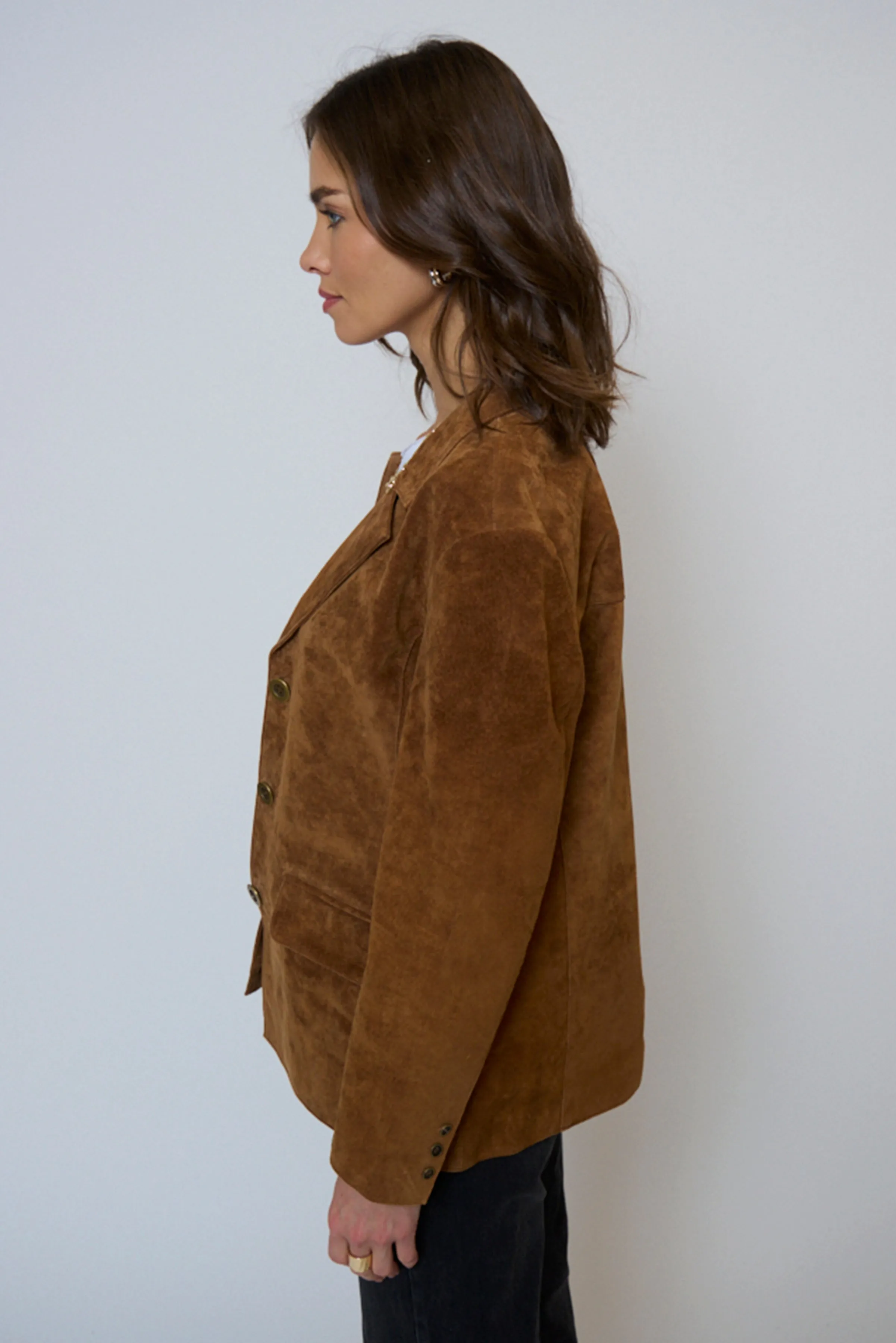 Atlas Genuine Suede Blazer sold by Central Park West product image thumbnail 2