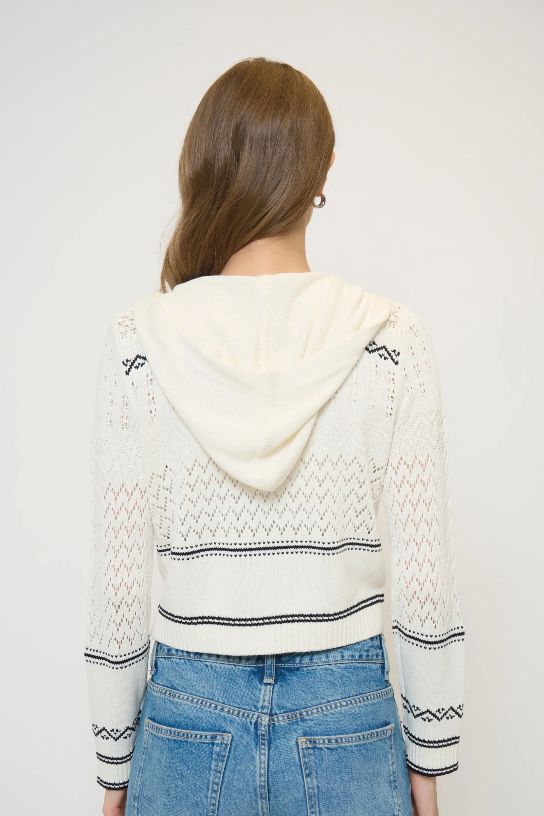 North Nautical Hooded Cardi sold by Central Park West product image thumbnail 3