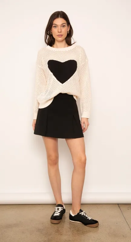 Dove Open Stitch Heart Crew made by Central Park West