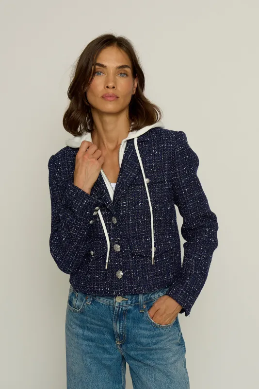 Crop Tweed Dickie Blazer sold by Central Park West