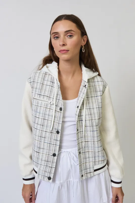 Logan Tweed Bomber sold by Central Park West