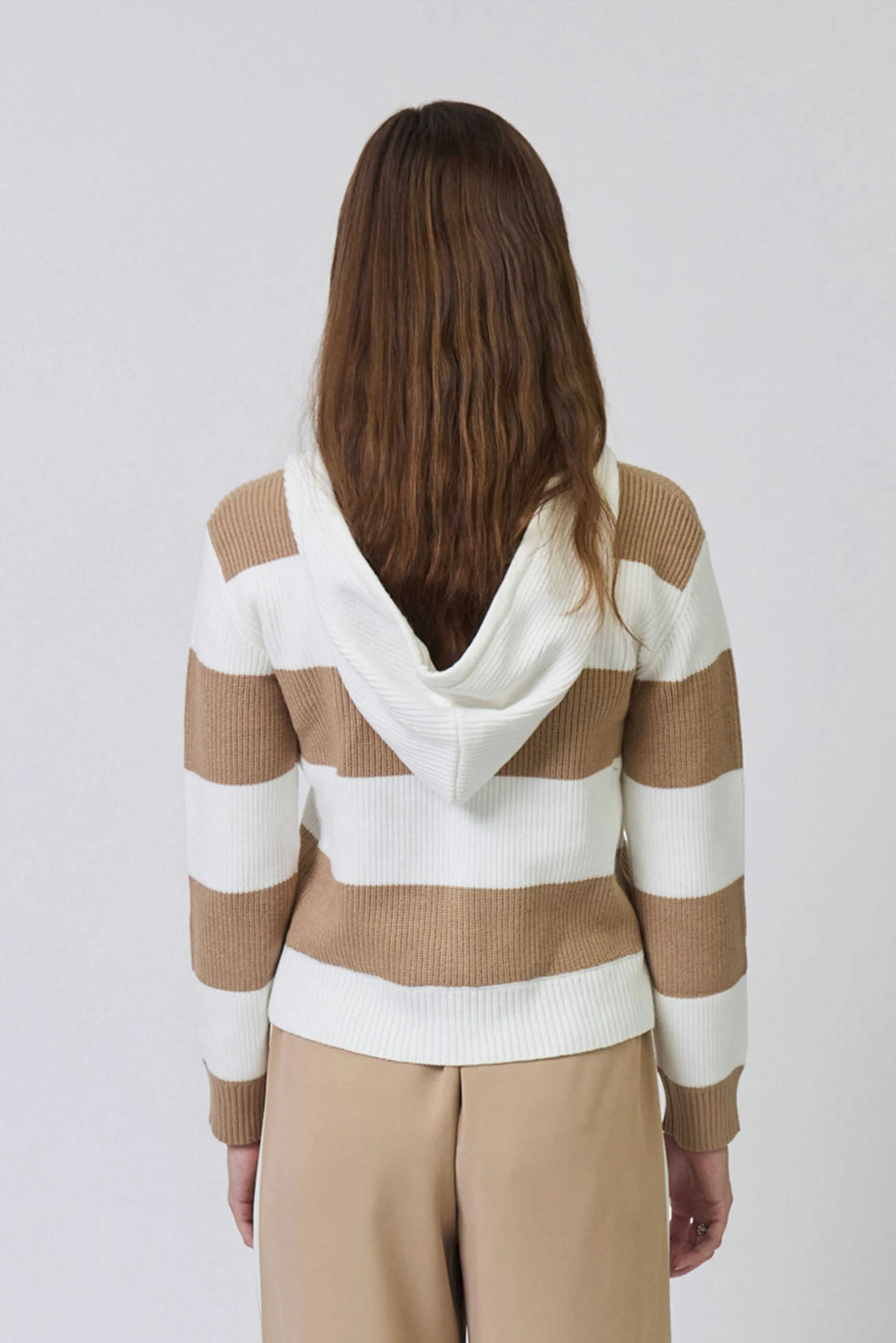 Chloe Hooded Rugby Cardigan sold by Central Park West product image thumbnail 2