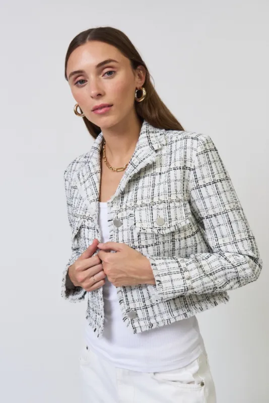 Logan Studded Tweed Jacket made by Central Park West