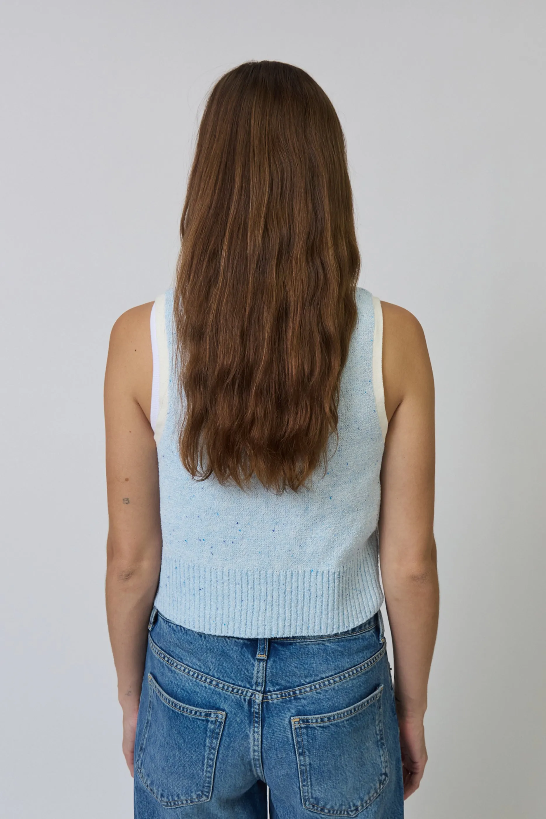 Celeste Tweed Yarn Collared Top sold by Central Park West product image thumbnail 3