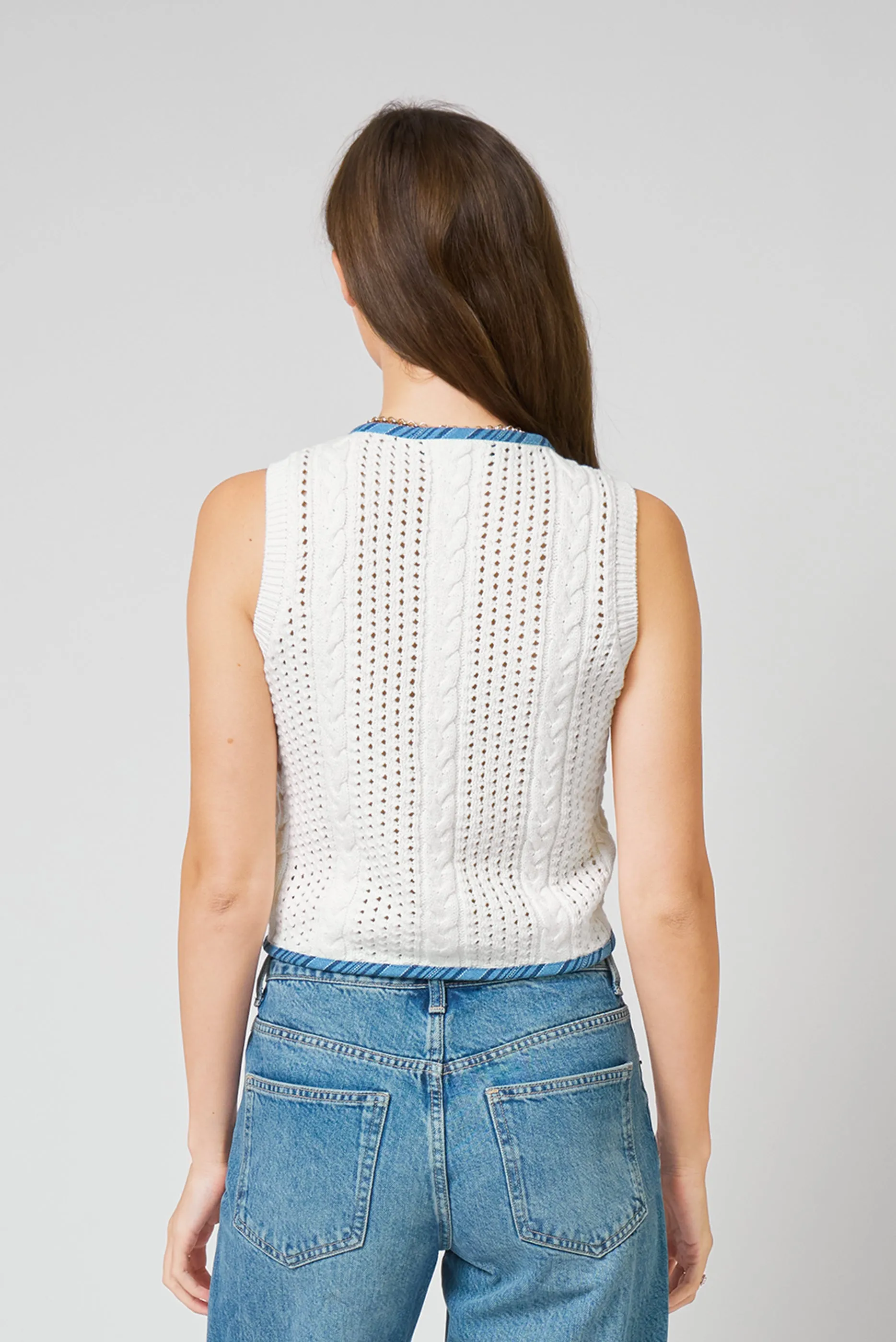 Brooklyn Open Stitch Vest sold by Central Park West product image thumbnail 3