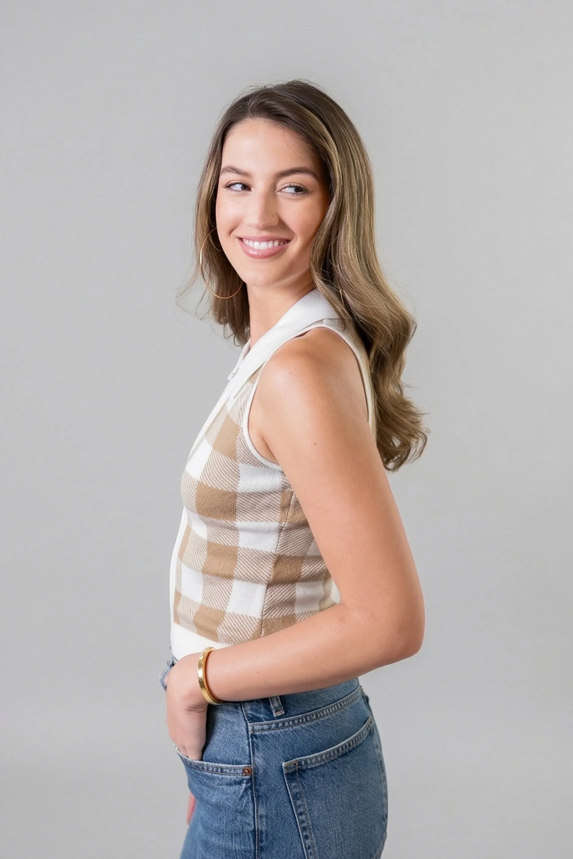 Laurel Zip Up Polo sold by Central Park West product image thumbnail 4