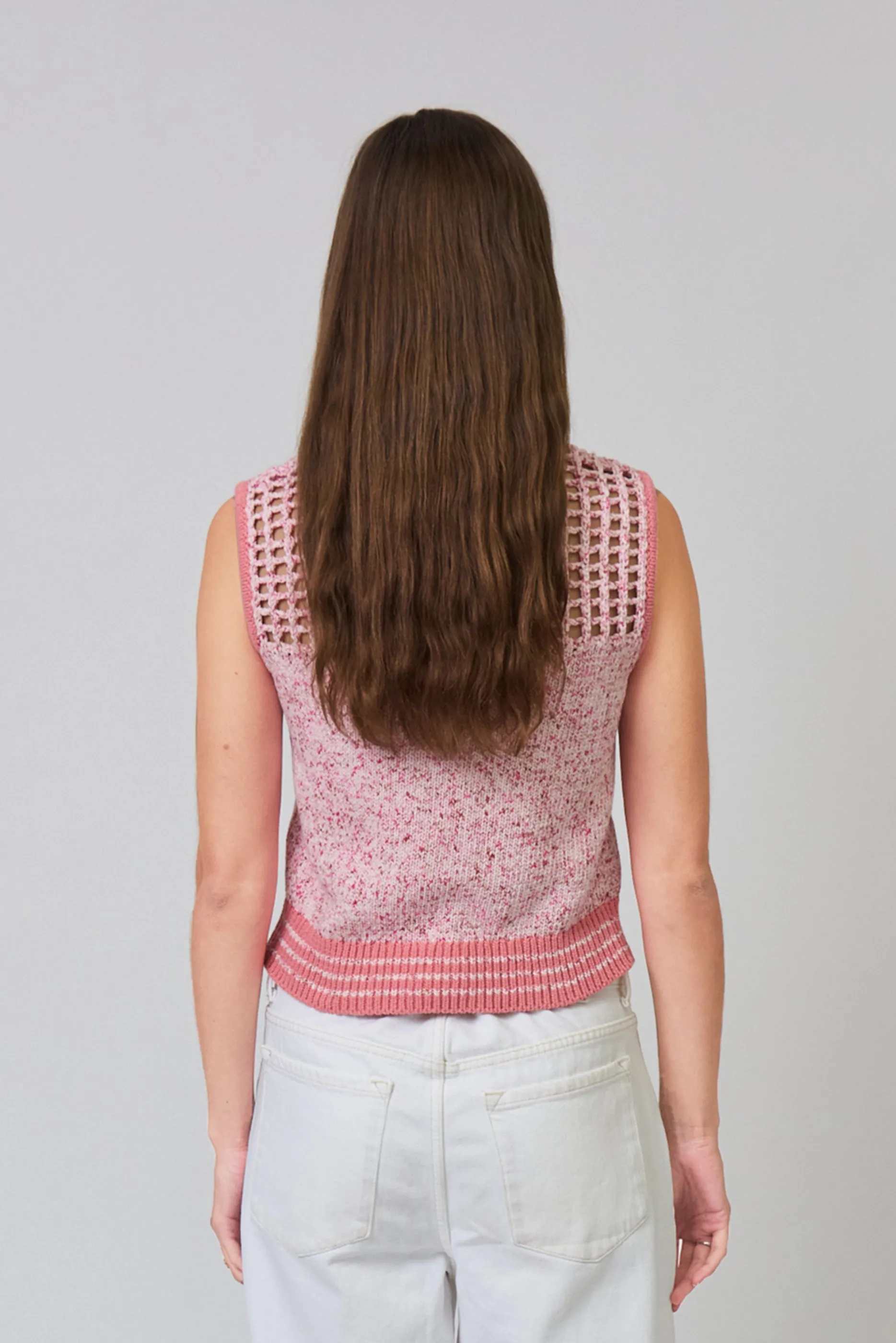 Clover Sleeveless Mesh Polo sold by Central Park West product image thumbnail 3