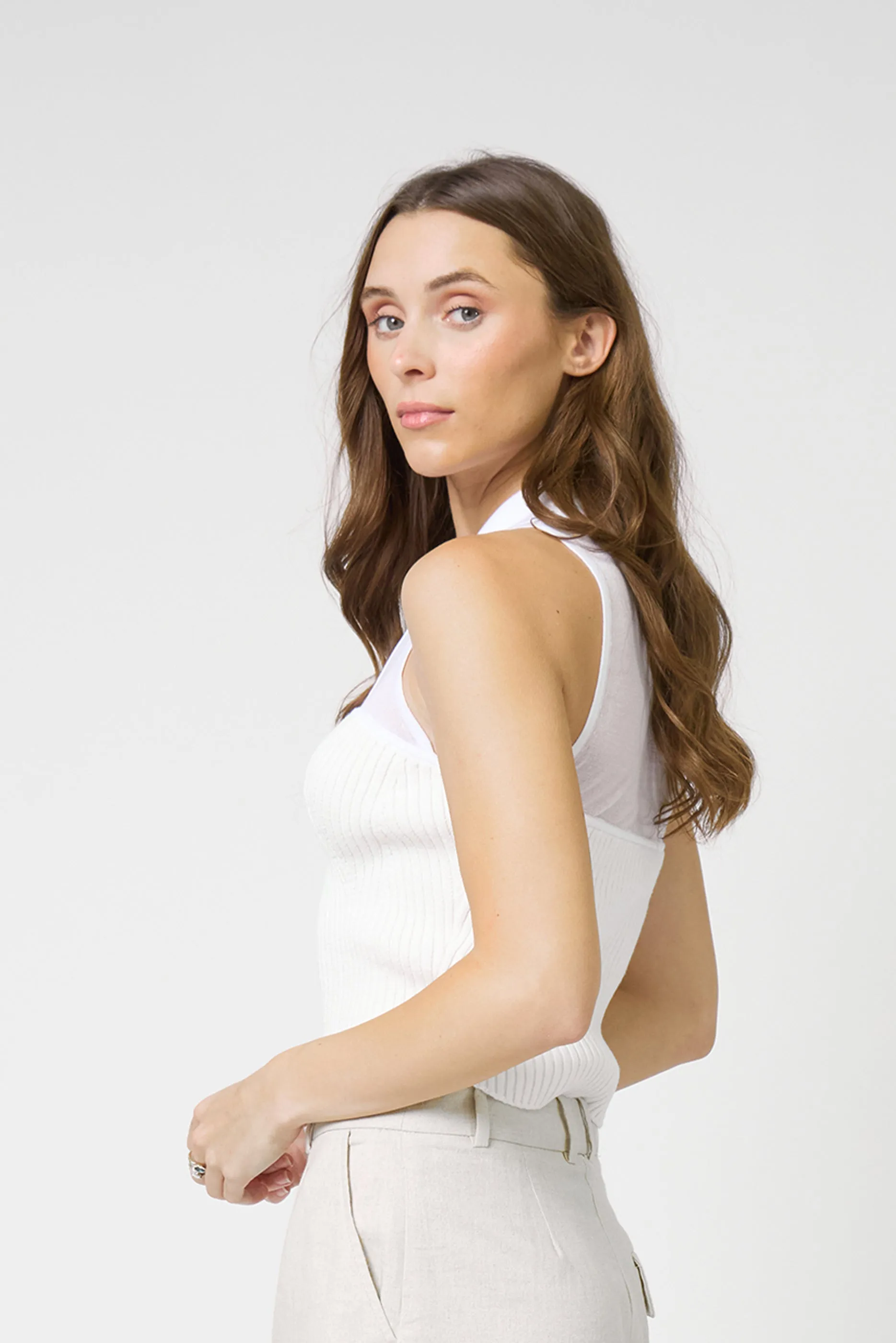 Brooklyn Sheer Polo Halter sold by Central Park West product image thumbnail 4