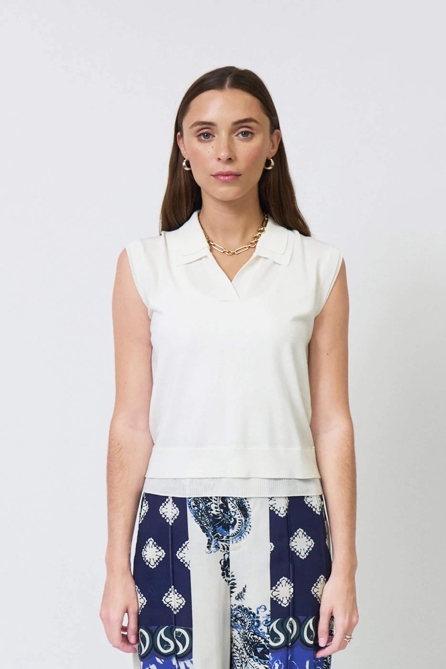 Brooklyn Sheer Double Layer Twofer Polo sold by Central Park West product image thumbnail 2