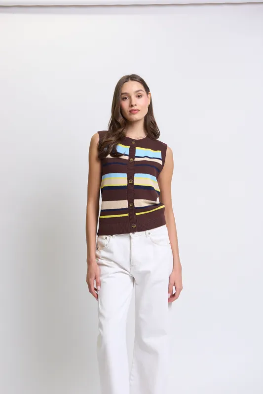 Ora Poplin Stripe Halter Dress (Copy) made by Central Park West