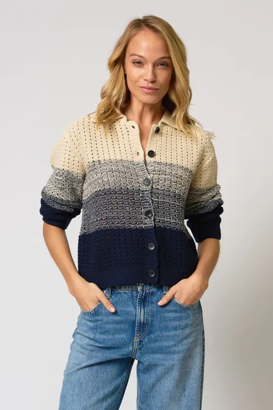 Jacy Gradient Crochet Cardigan made by Central Park West