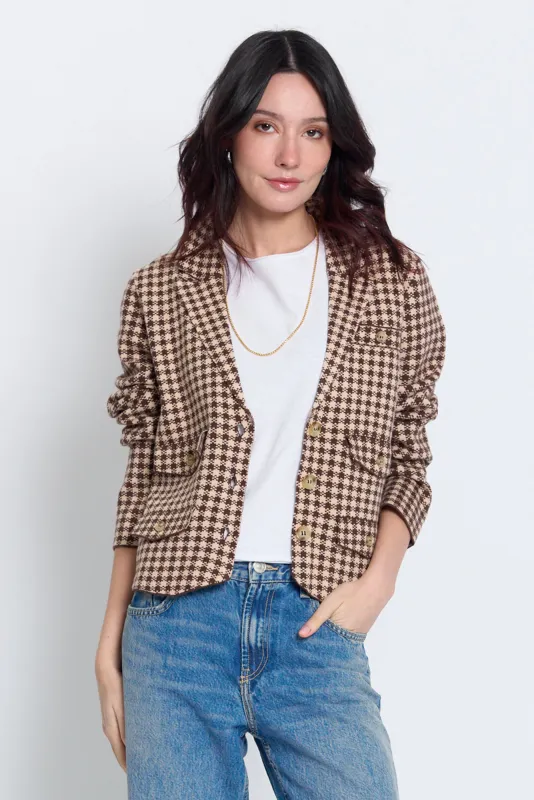 Marlo Jacquard Knit Blazer made by Central Park West
