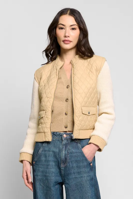 Hudson Nylon Sweater Slv Jkt made by Central Park West