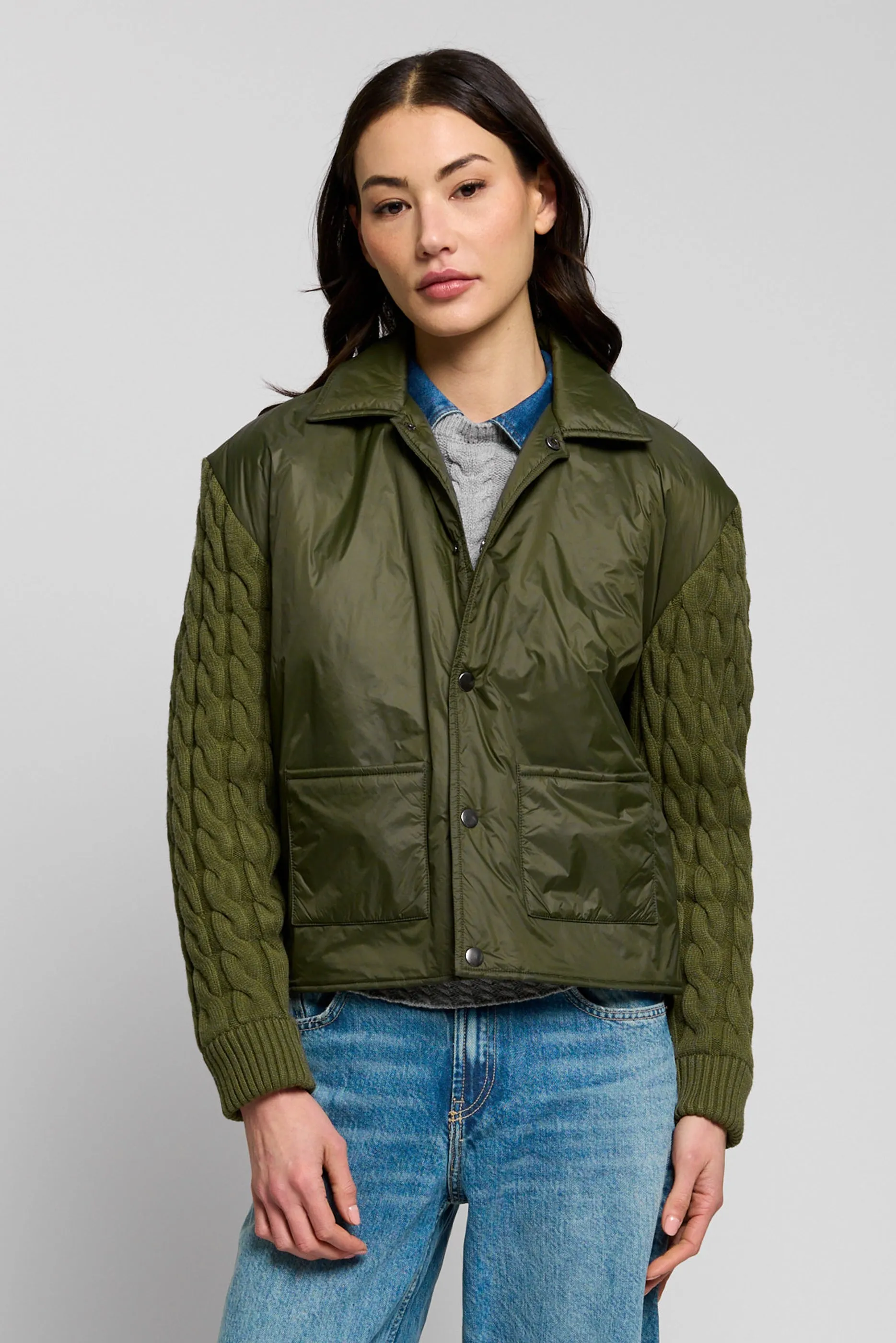 Hudson Nylon Sweater Jacket sold by Central Park West
