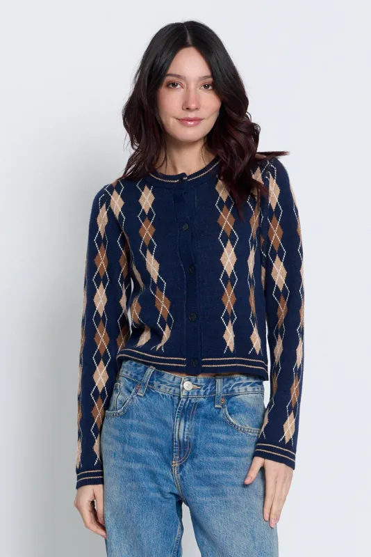Astrid Argyle Cardigan made by Central Park West