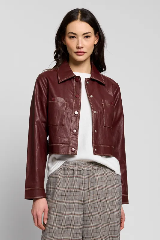 Hazel Topstitched Jacket made by Central Park West
