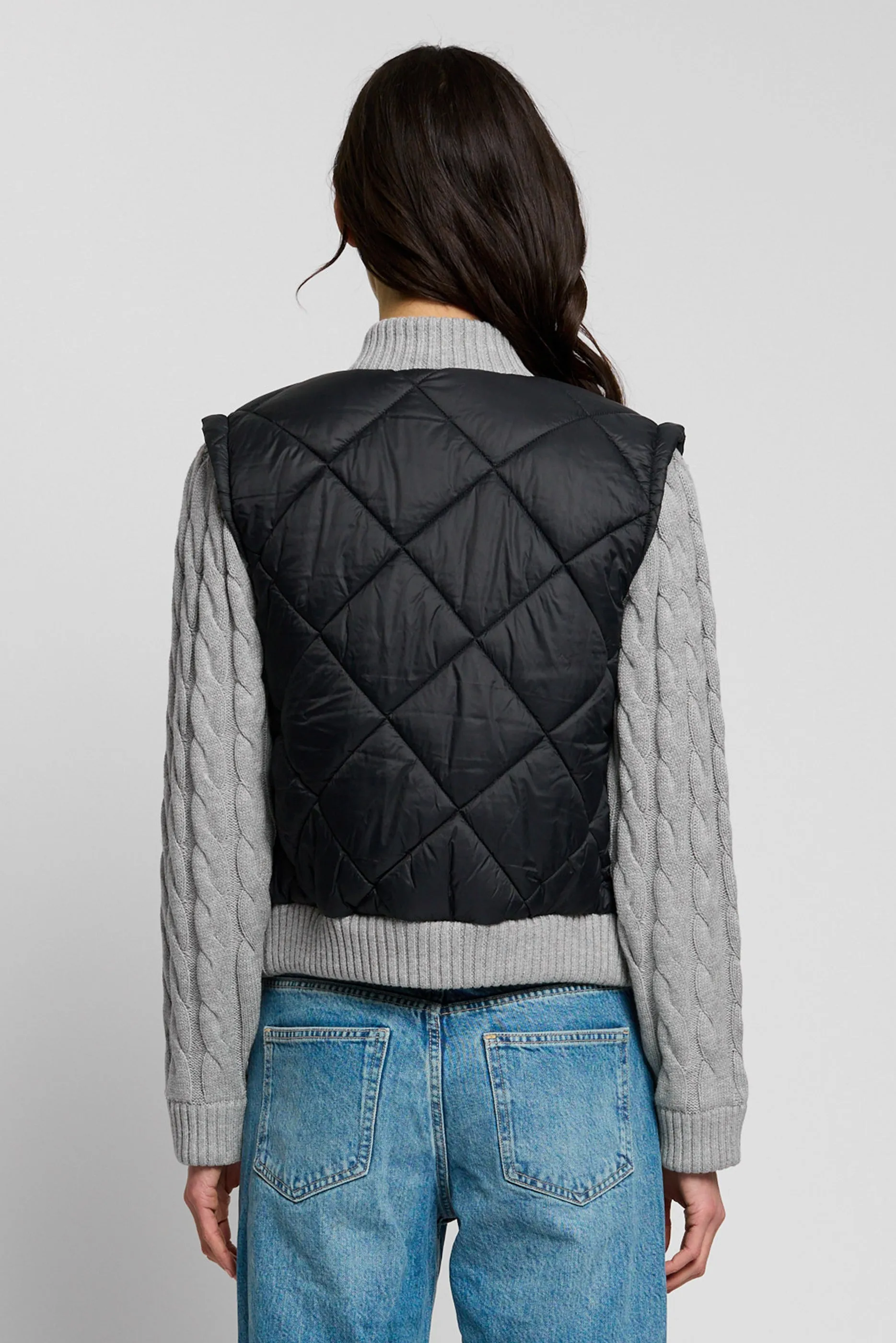 Ember Quilted Nylon Sweater Sleeve Puffer sold by Central Park West product image thumbnail 3