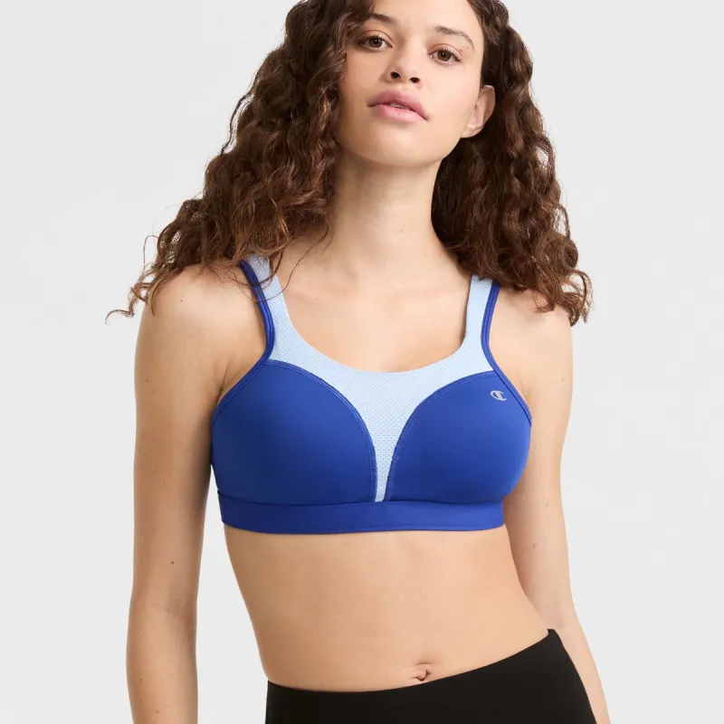 Spot Comfort High-Impact Sports Bra, C Logo sold by Champion