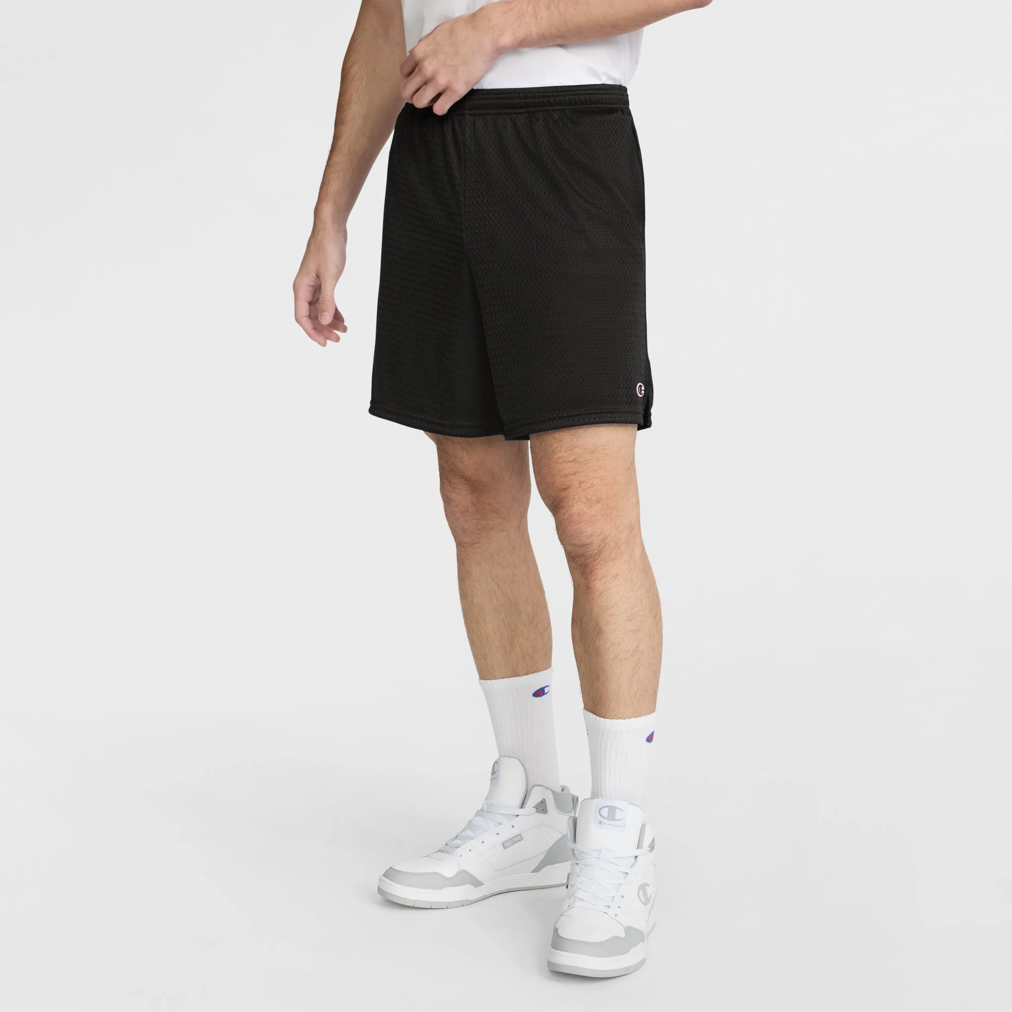 7" Classic Mesh Shorts, C Logo sold by Champion