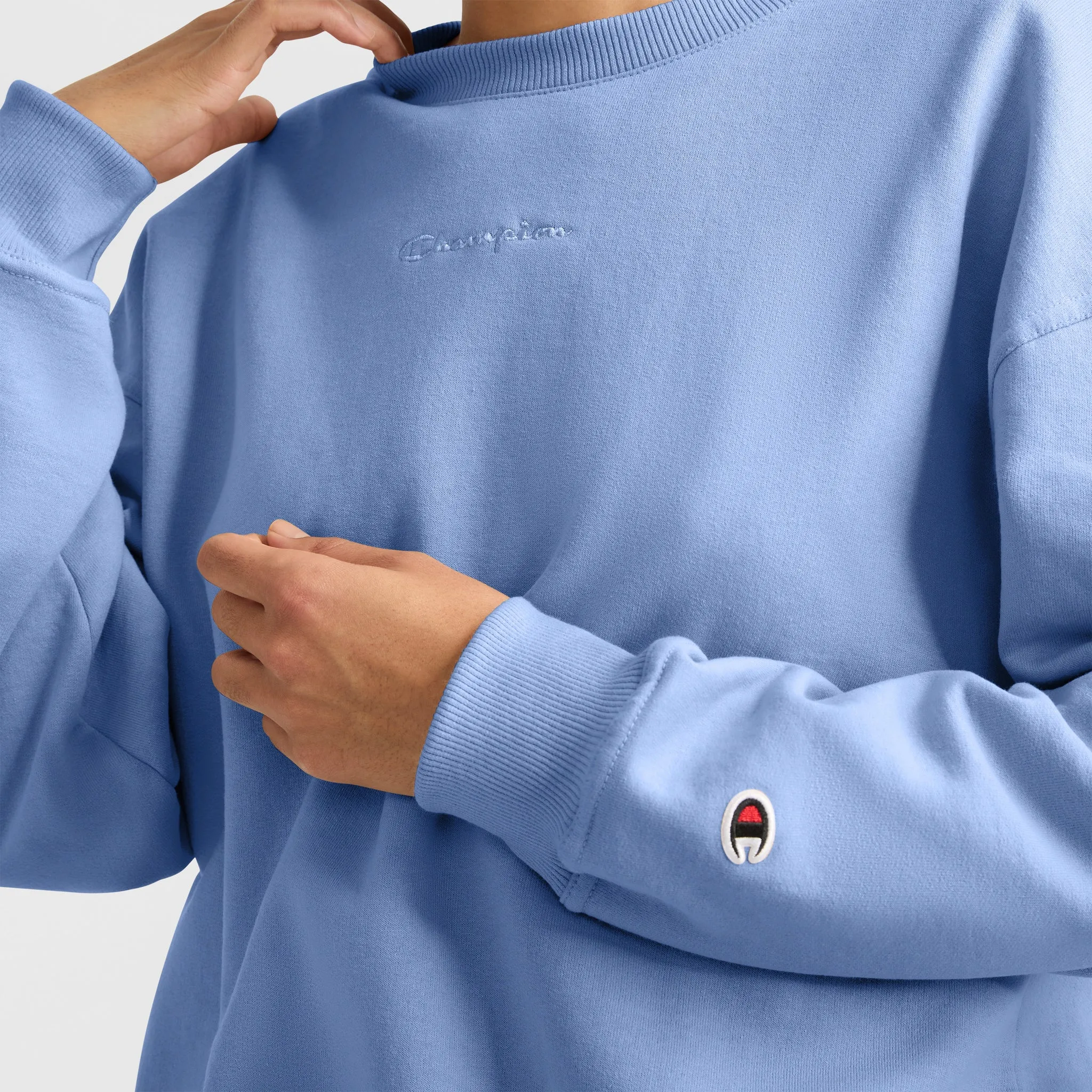 Powerblend Crewneck Sweatshirt, Embroidered Script Logo sold by Champion product image thumbnail 3