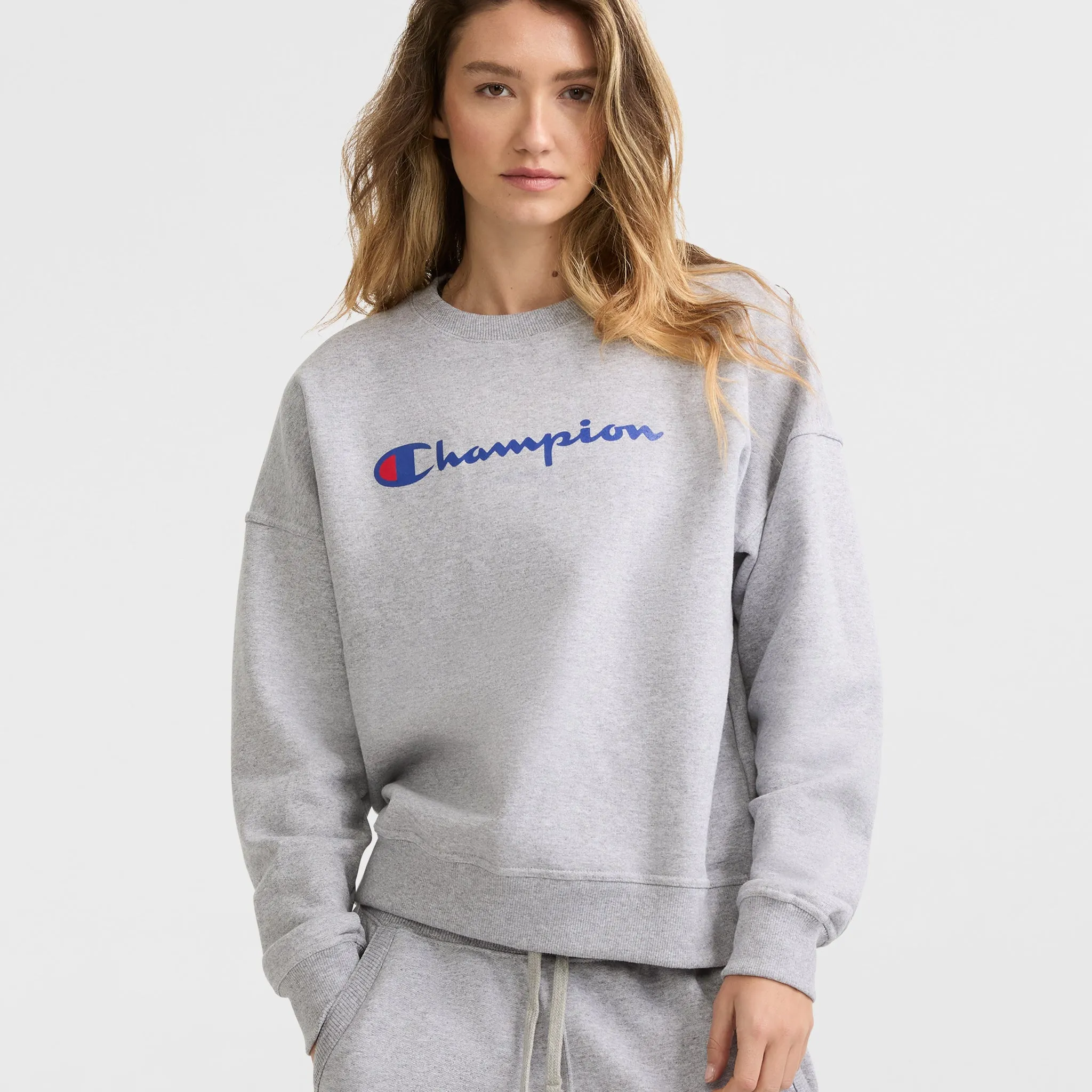 Powerblend Crewneck Sweatshirt, Script Logo sold by Champion