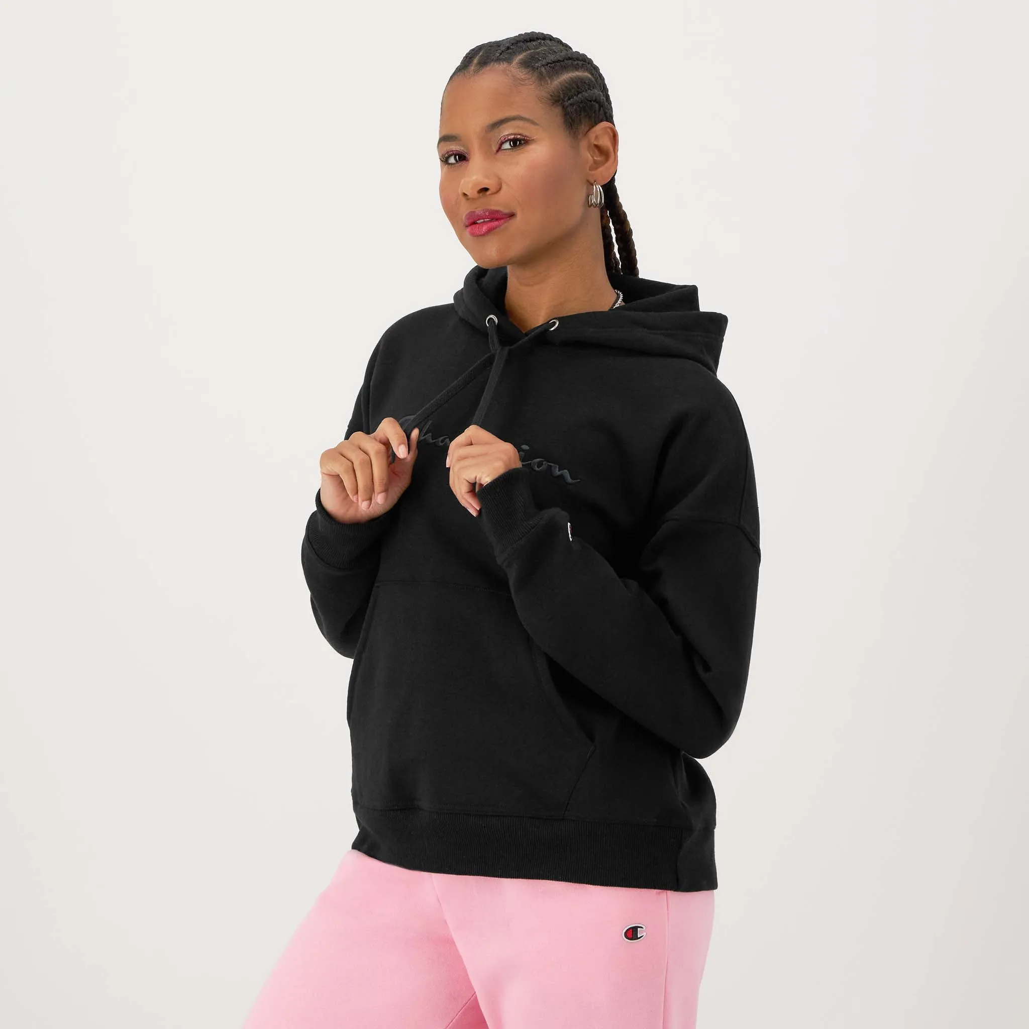 Powerblend Hoodie, Relaxed, Full Embroidered Script Logo sold by Champion product image thumbnail 2