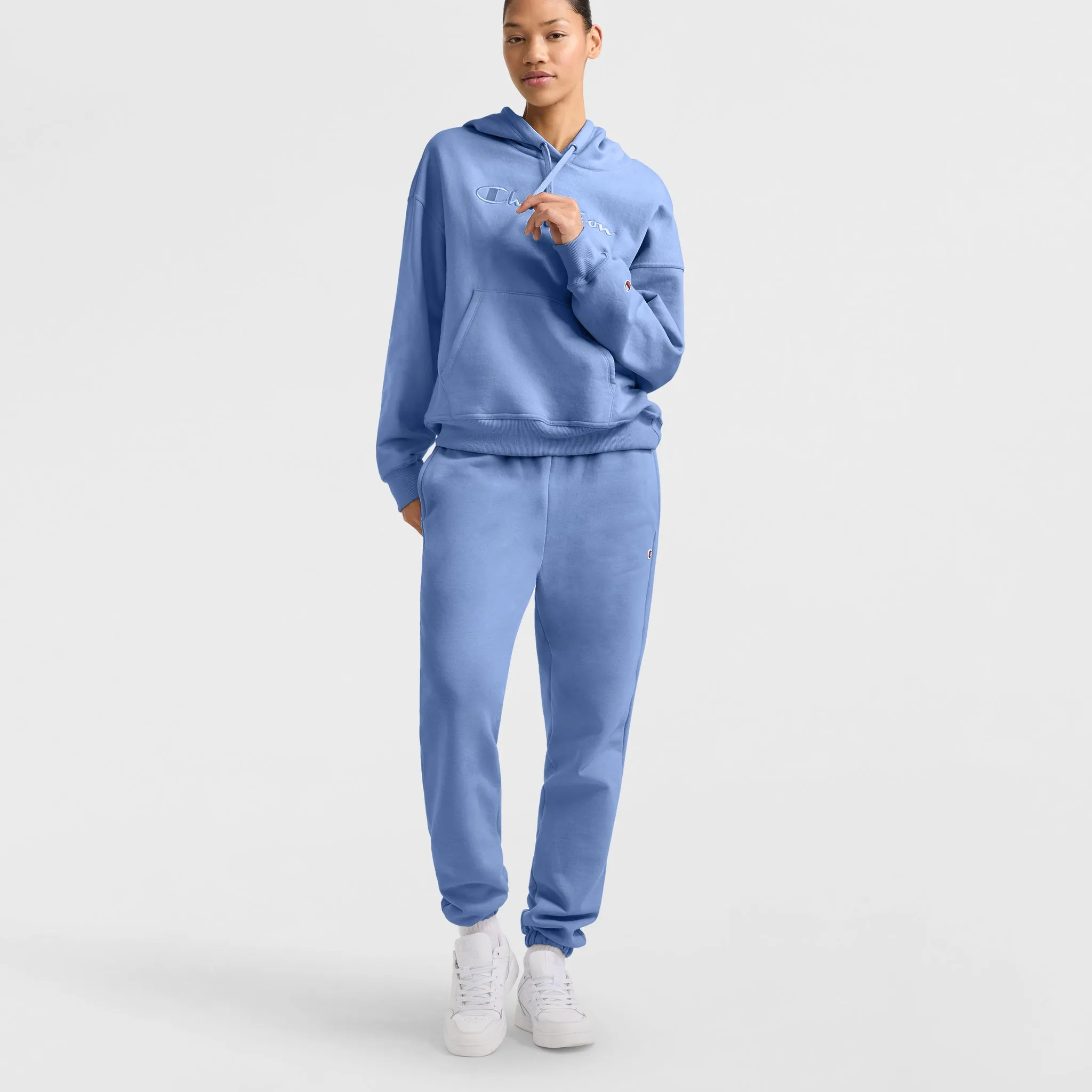 Powerblend Hoodie, Relaxed, Full Embroidered Script Logo sold by Champion product image thumbnail 4