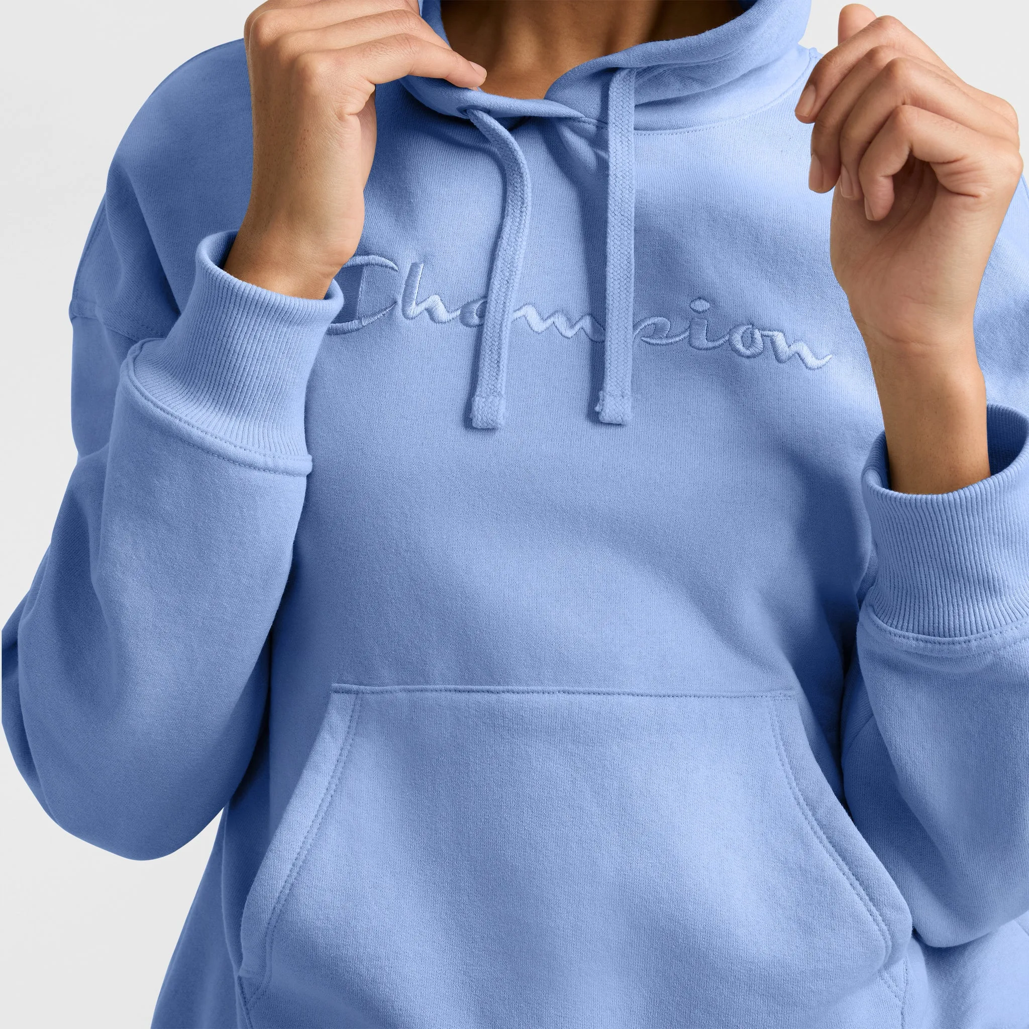Powerblend Hoodie, Relaxed, Full Embroidered Script Logo sold by Champion product image thumbnail 3