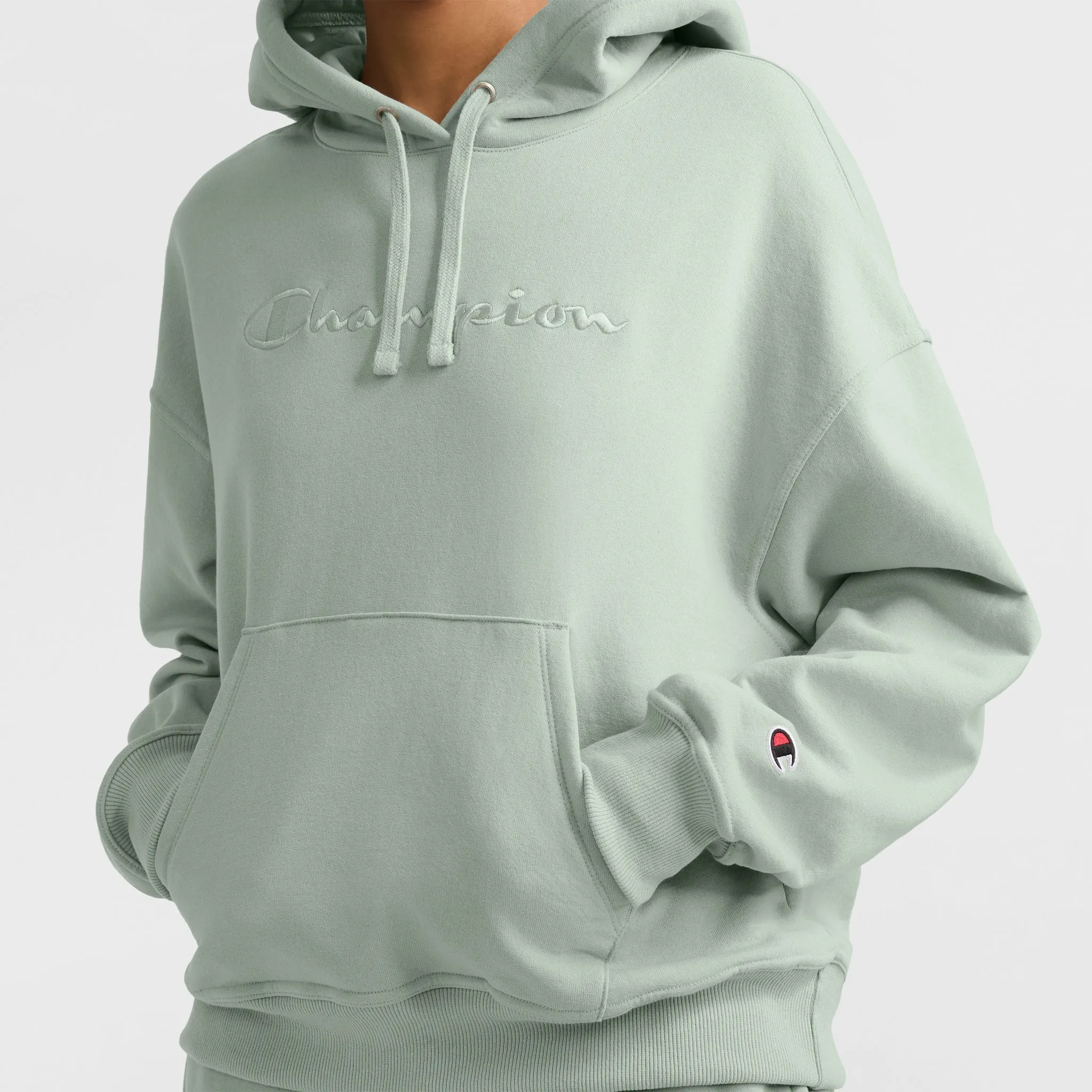 Powerblend Hoodie, Relaxed, Full Embroidered Script Logo sold by Champion product image thumbnail 3