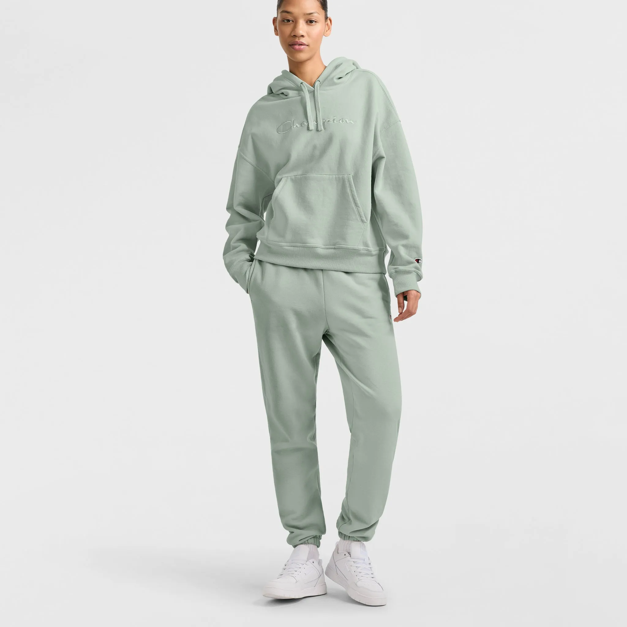 Powerblend Hoodie, Relaxed, Full Embroidered Script Logo sold by Champion product image thumbnail 4