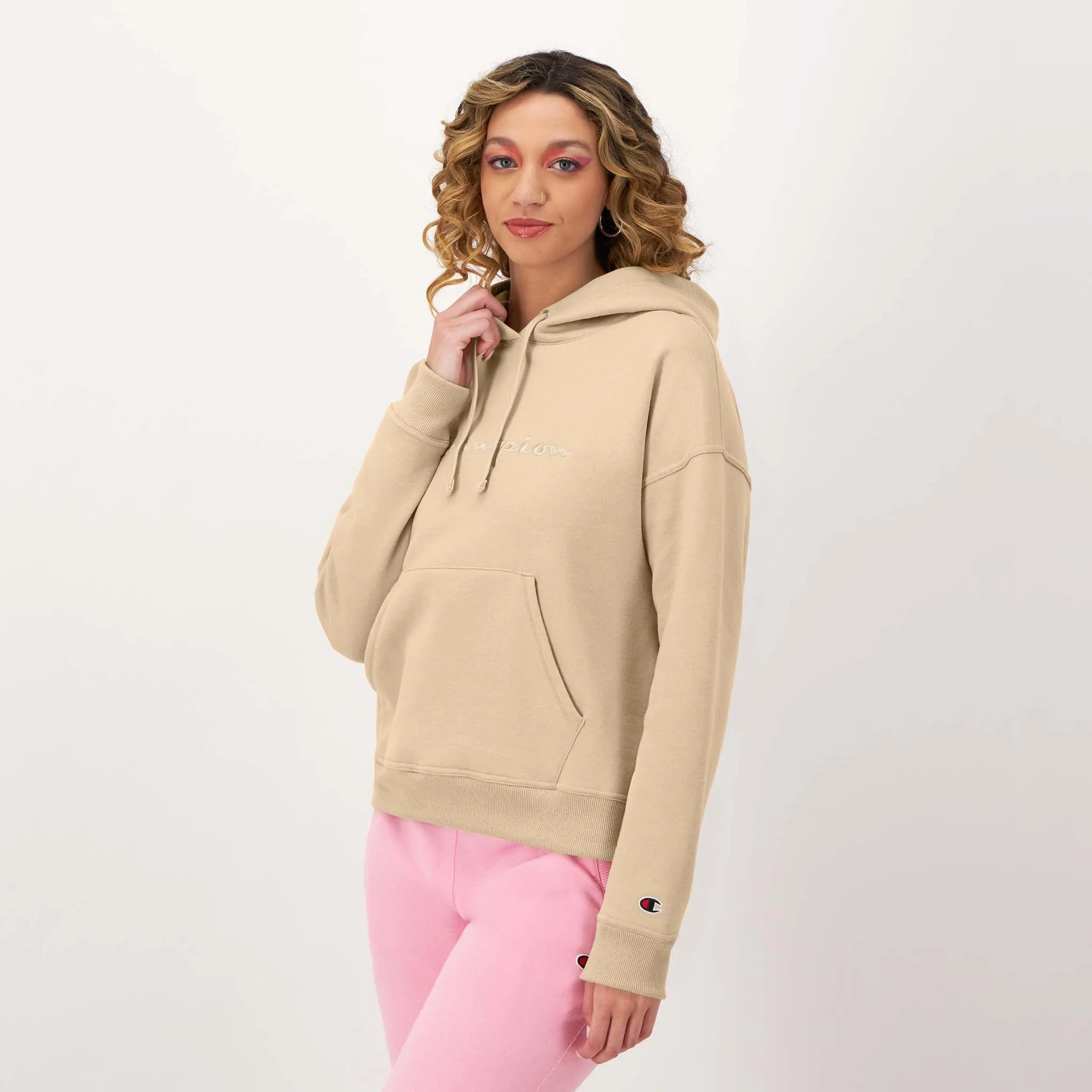 Powerblend Hoodie, Relaxed, Full Embroidered Script Logo sold by Champion product image thumbnail 2