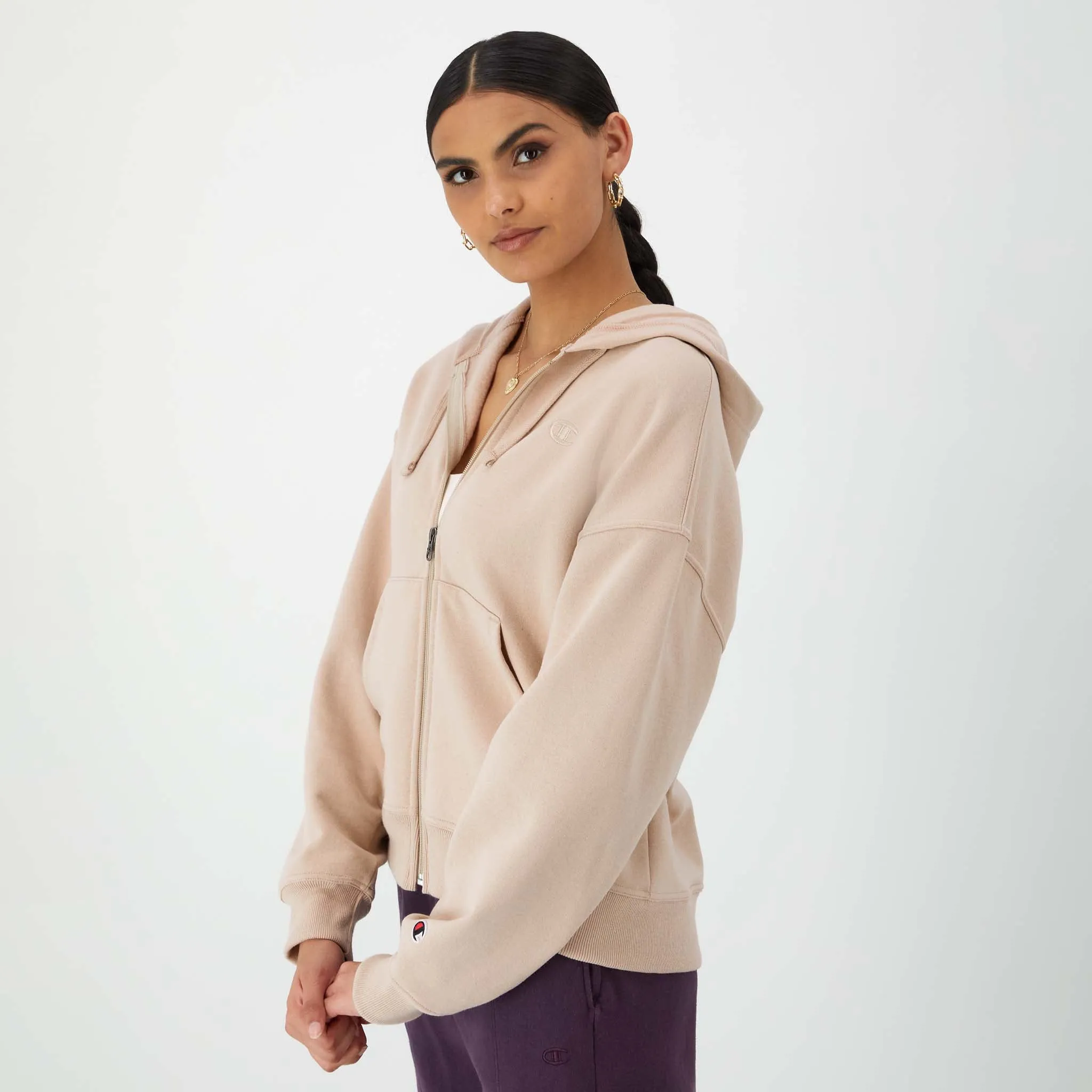 Powerblend Zip-Up Hoodie, C Logo sold by Champion product image thumbnail 2