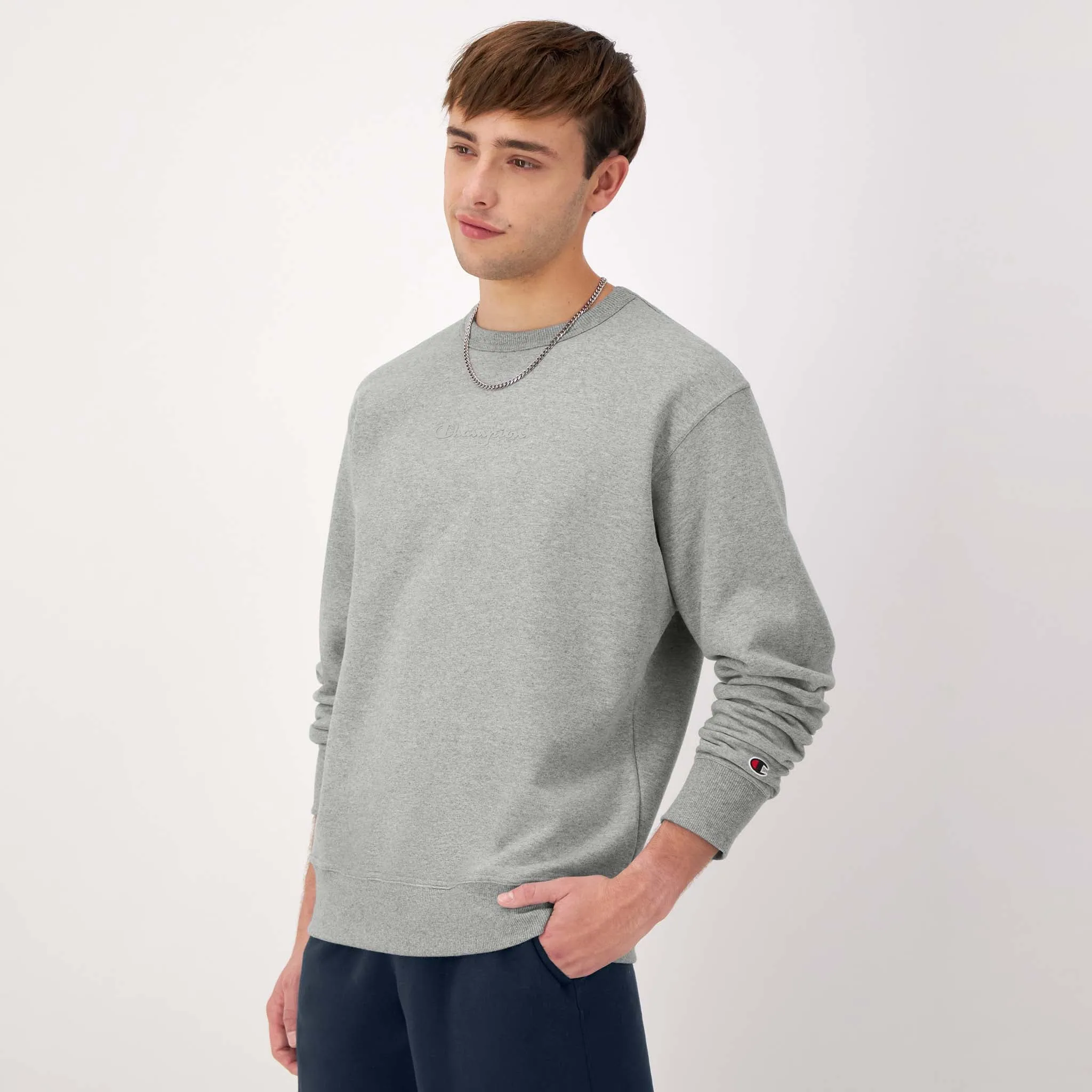 Powerblend Crewneck Sweatshirt, Tonal Script Logo sold by Champion product image thumbnail 2
