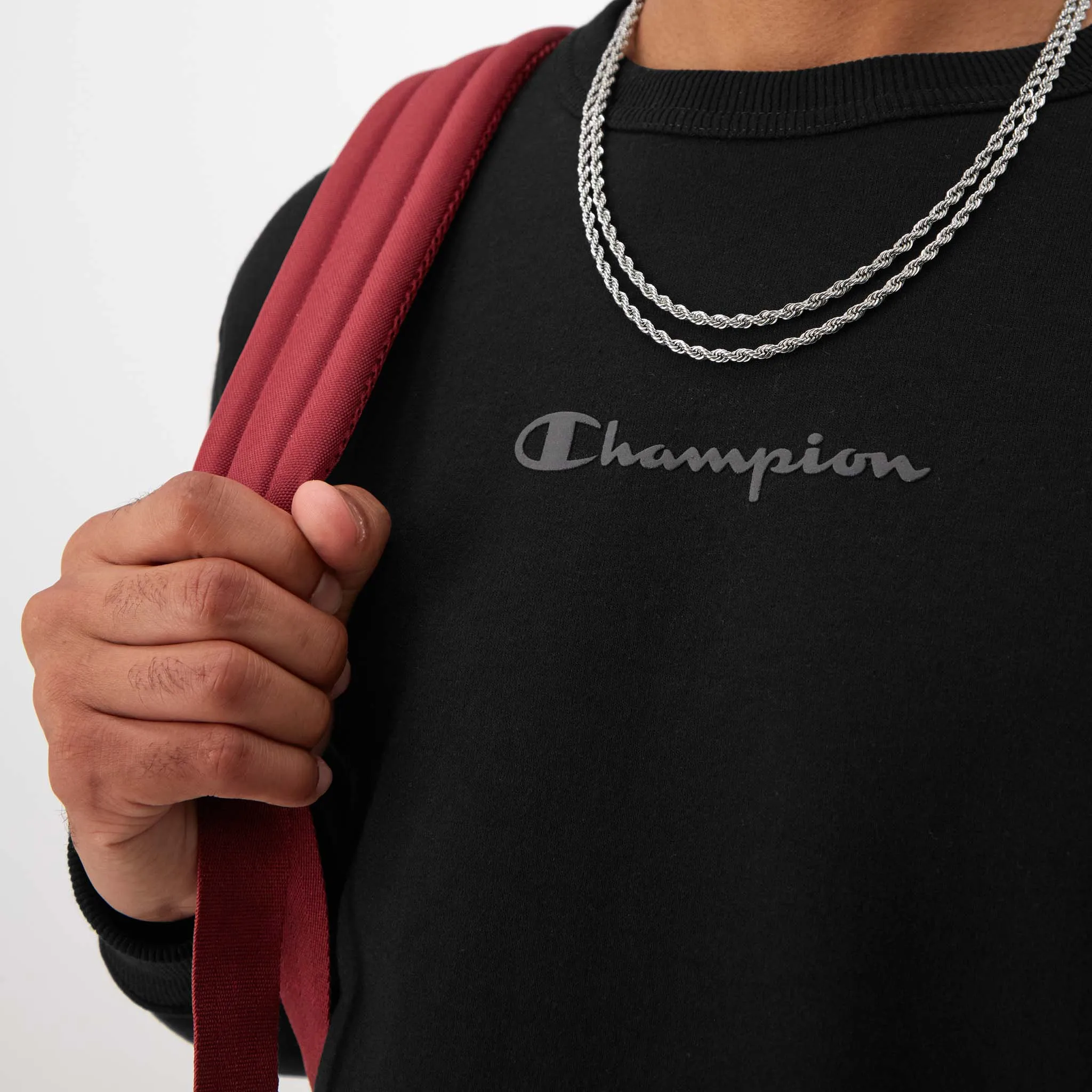 Powerblend Crewneck Sweatshirt, Tonal Script Logo sold by Champion product image thumbnail 4