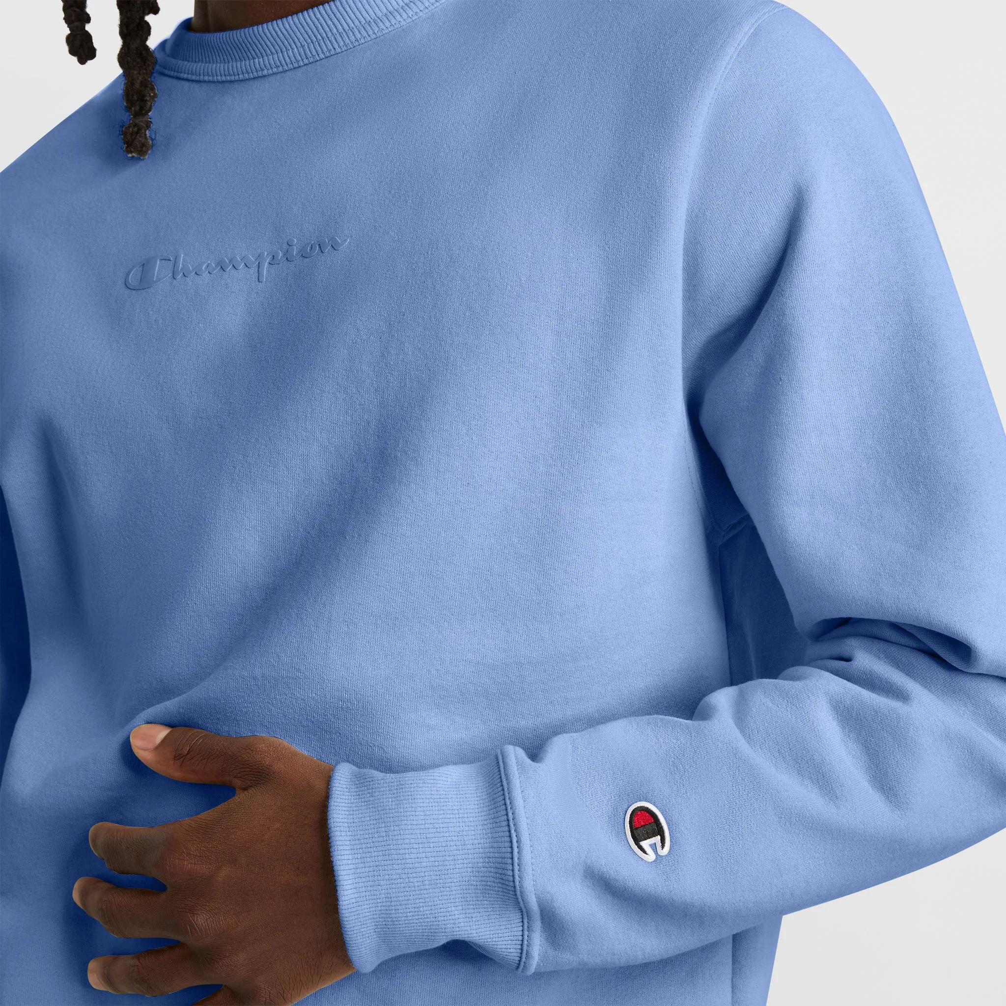 Powerblend Crewneck Sweatshirt, Tonal Script Logo sold by Champion product image thumbnail 3