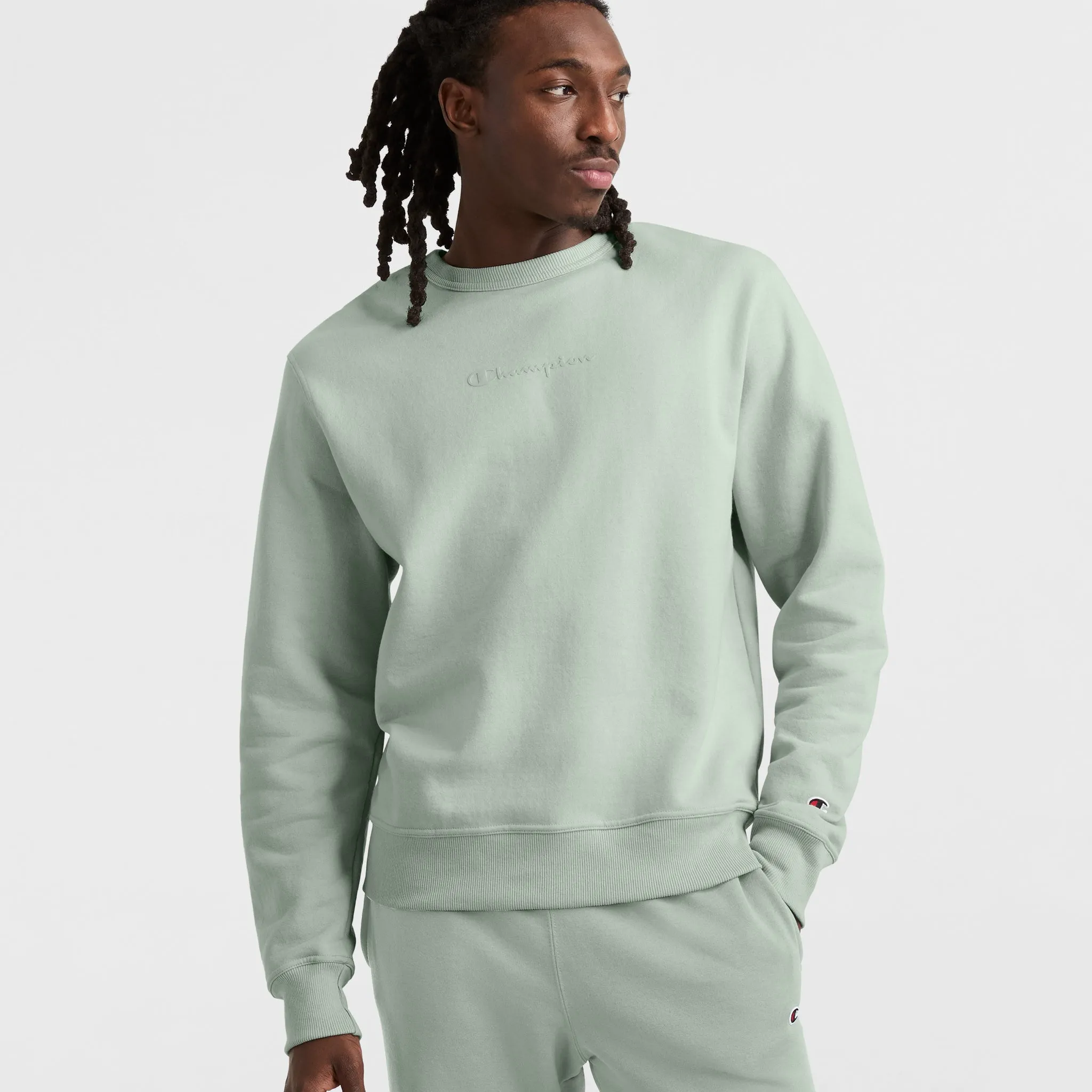 Powerblend Crewneck Sweatshirt, Tonal Script Logo sold by Champion