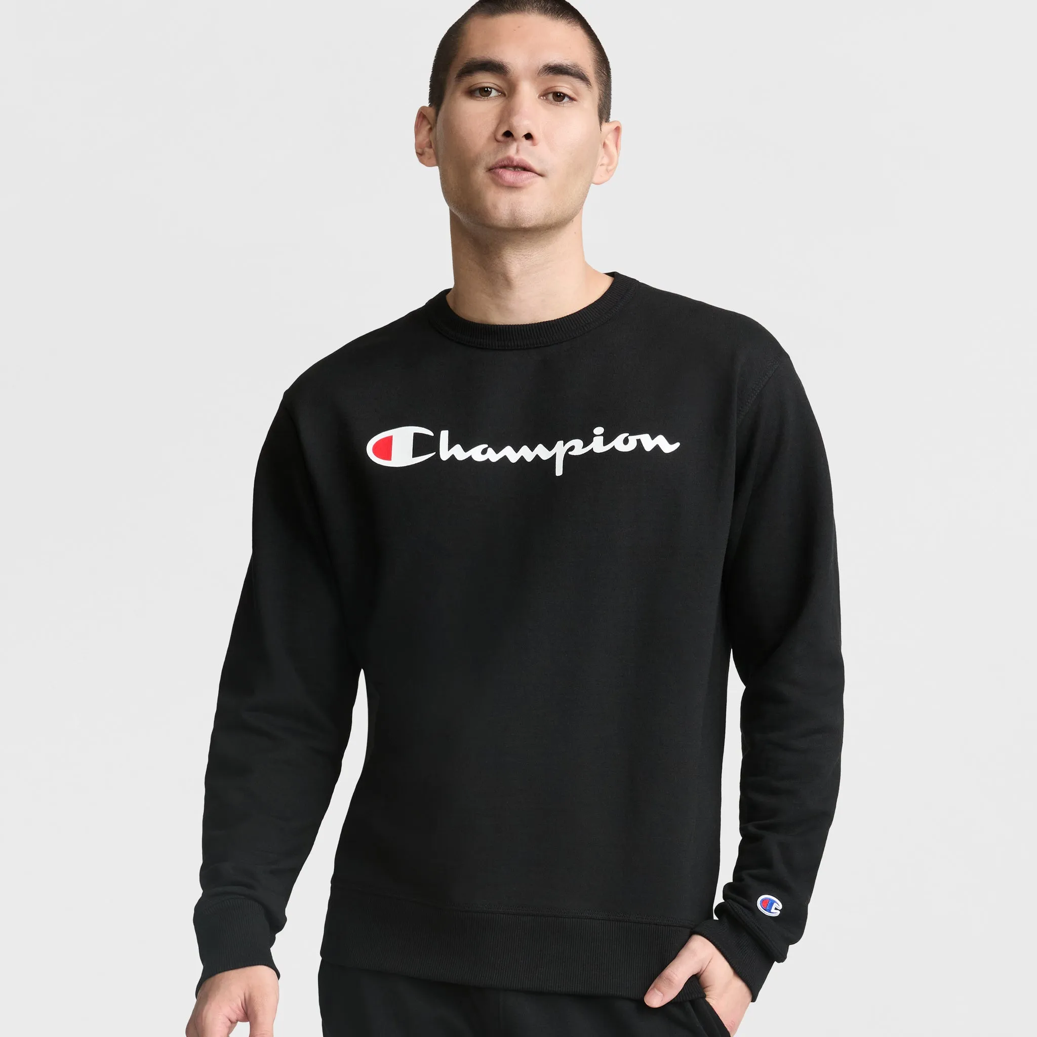 Powerblend Crewneck Sweatshirt, Classic Script Logo sold by Champion