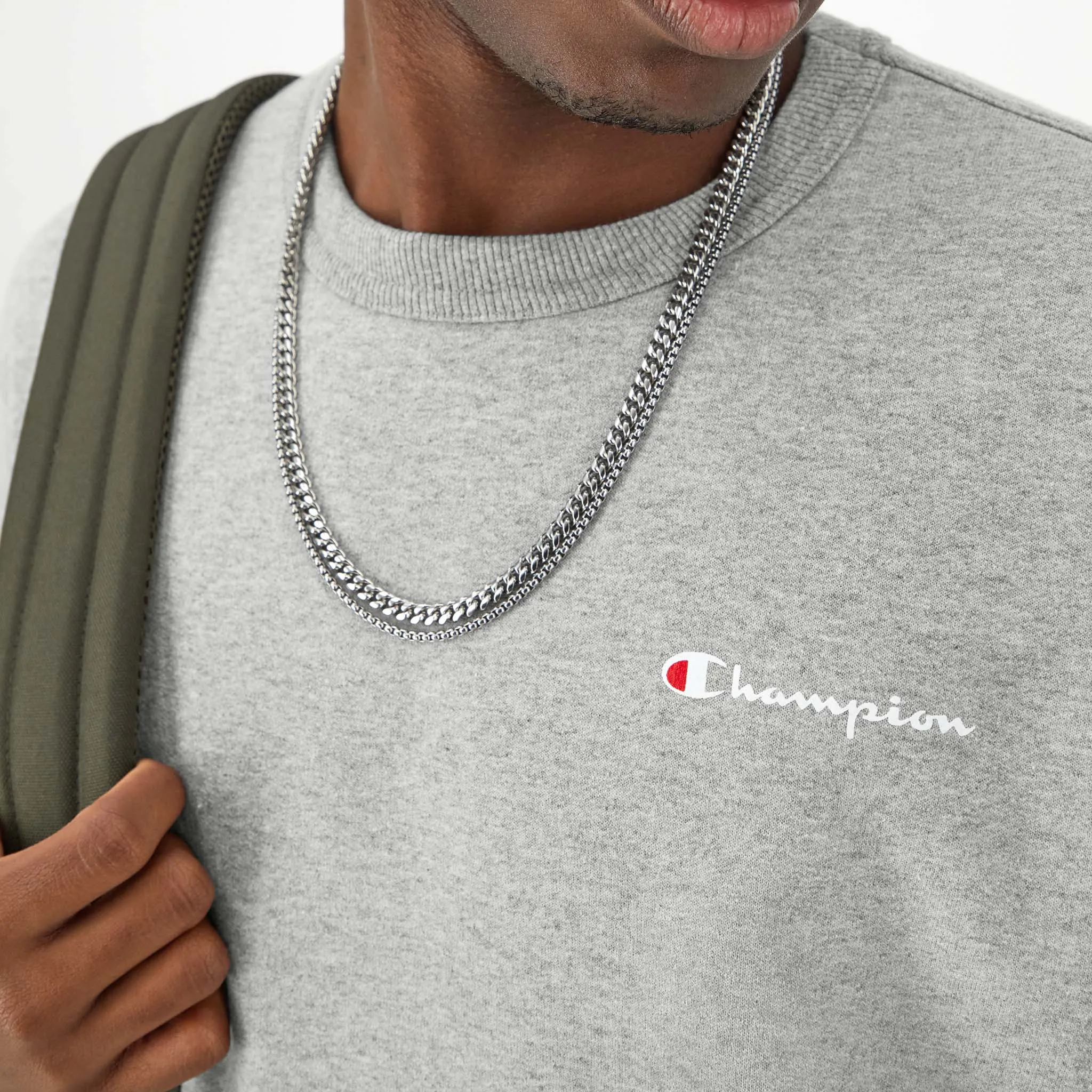 Powerblend Crewneck Sweatshirt, Left Script Logo sold by Champion product image thumbnail 4