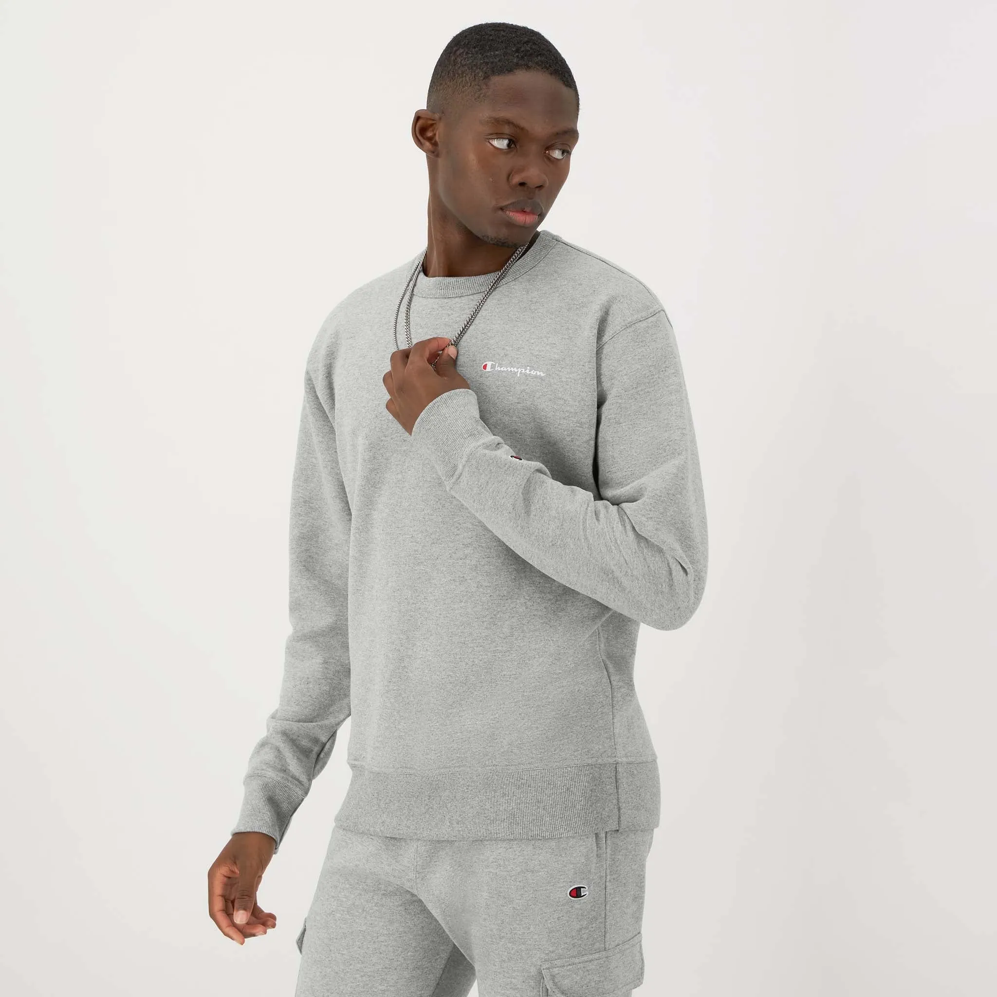 Powerblend Crewneck Sweatshirt, Left Script Logo sold by Champion product image thumbnail 2